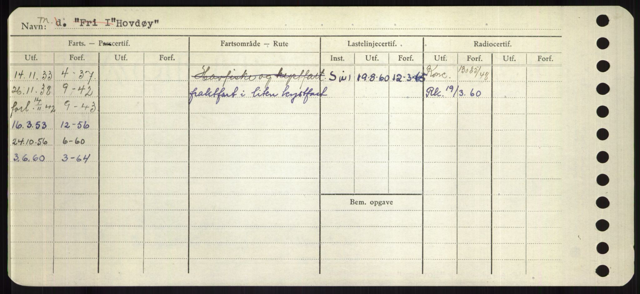 Sjøfartsdirektoratet med forløpere, Skipsmålingen, RA/S-1627/H/Hd/L0017: Fartøy, Holi-Hå, p. 118