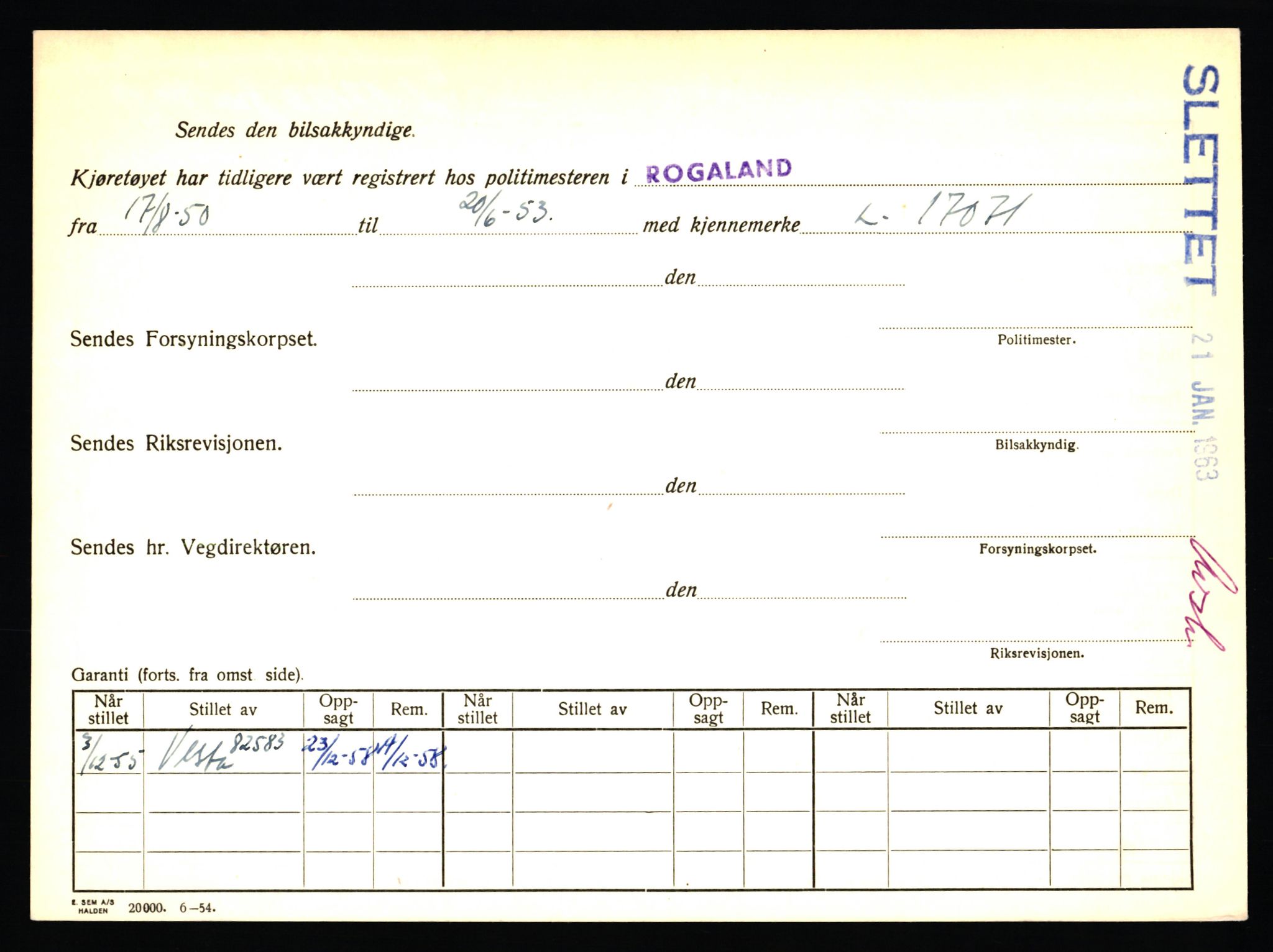 Stavanger trafikkstasjon, AV/SAST-A-101942/0/F/L0031: L-17000 - L-17599, 1930-1971, p. 386