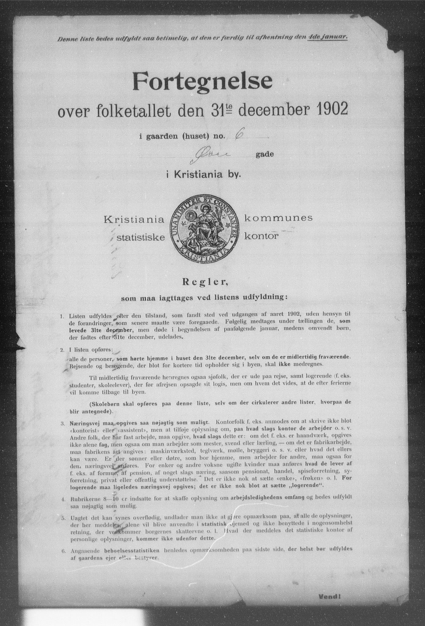 OBA, Municipal Census 1902 for Kristiania, 1902, p. 23901