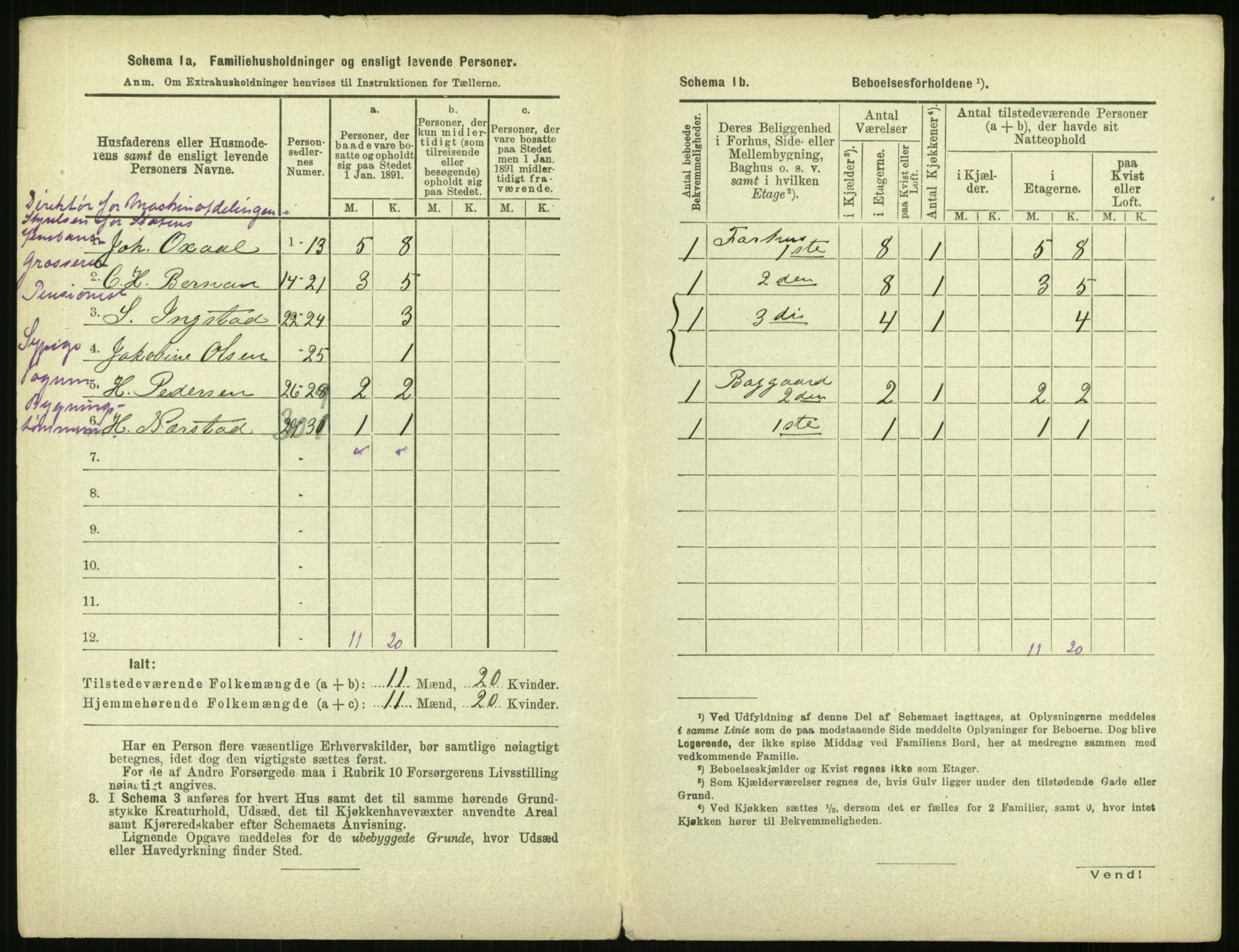 RA, 1891 census for 0301 Kristiania, 1891, p. 44336