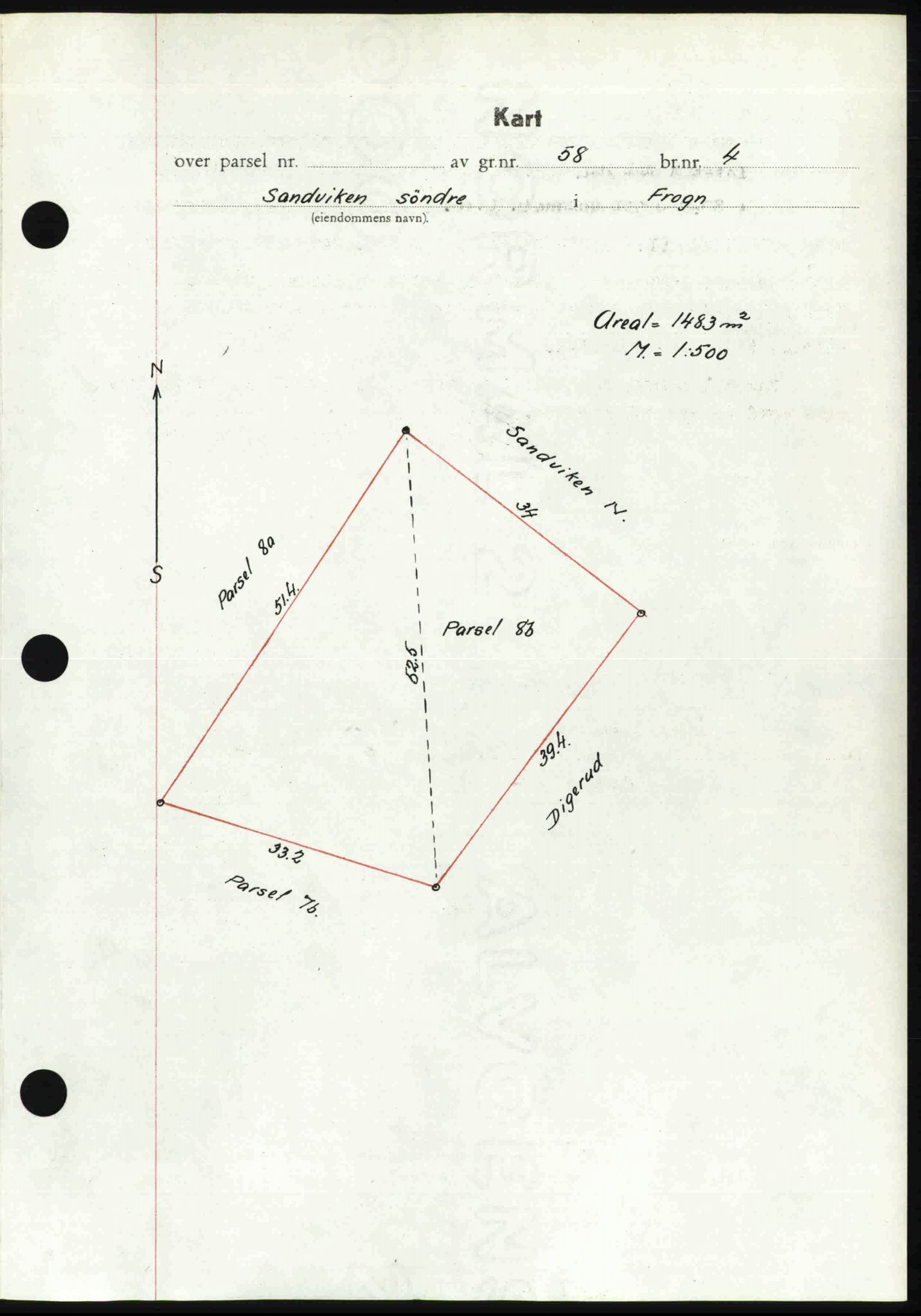 Follo sorenskriveri, AV/SAO-A-10274/G/Ga/Gaa/L0085: Mortgage book no. I 85, 1948-1948, Diary no: : 4515/1948