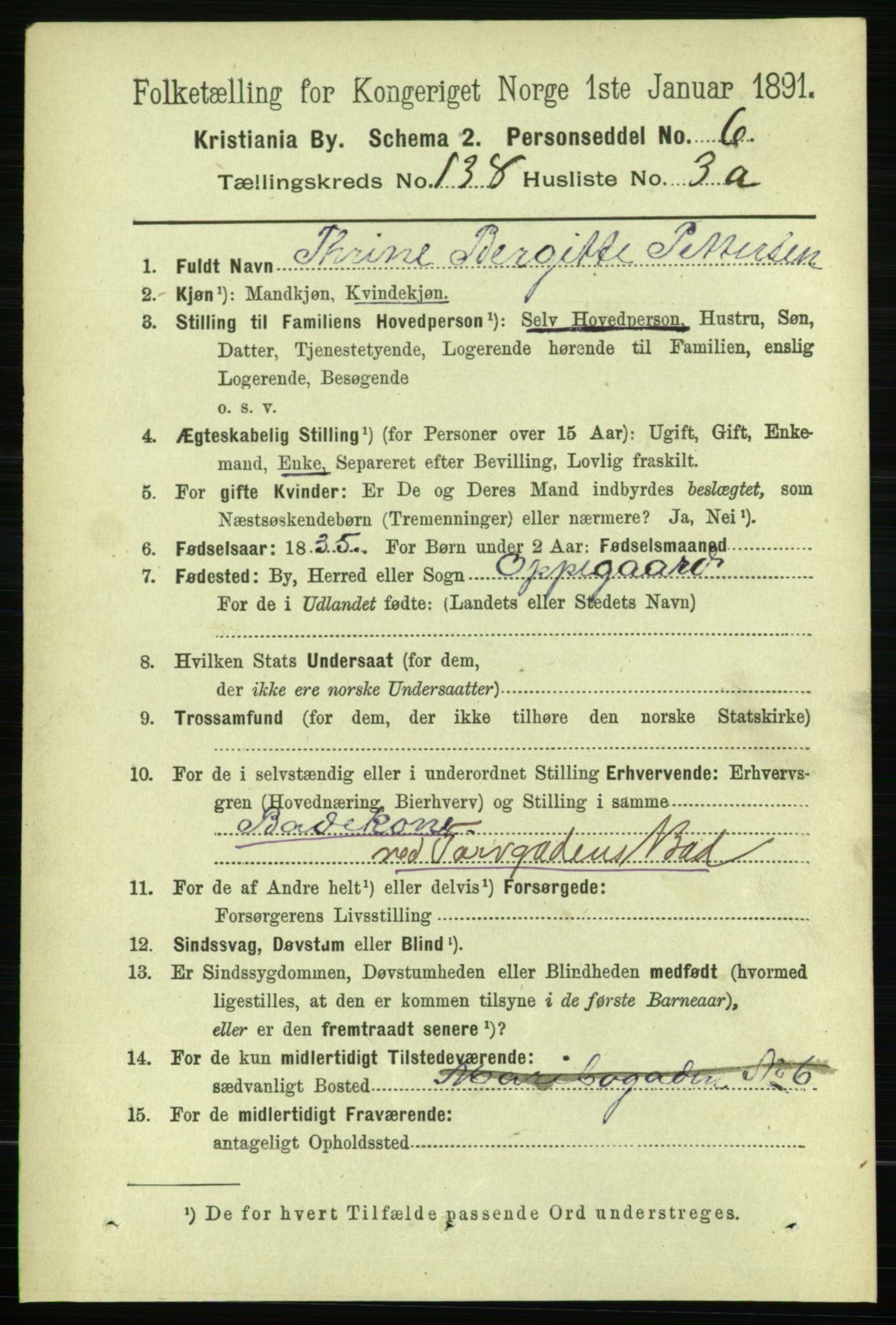 RA, 1891 census for 0301 Kristiania, 1891, p. 76502