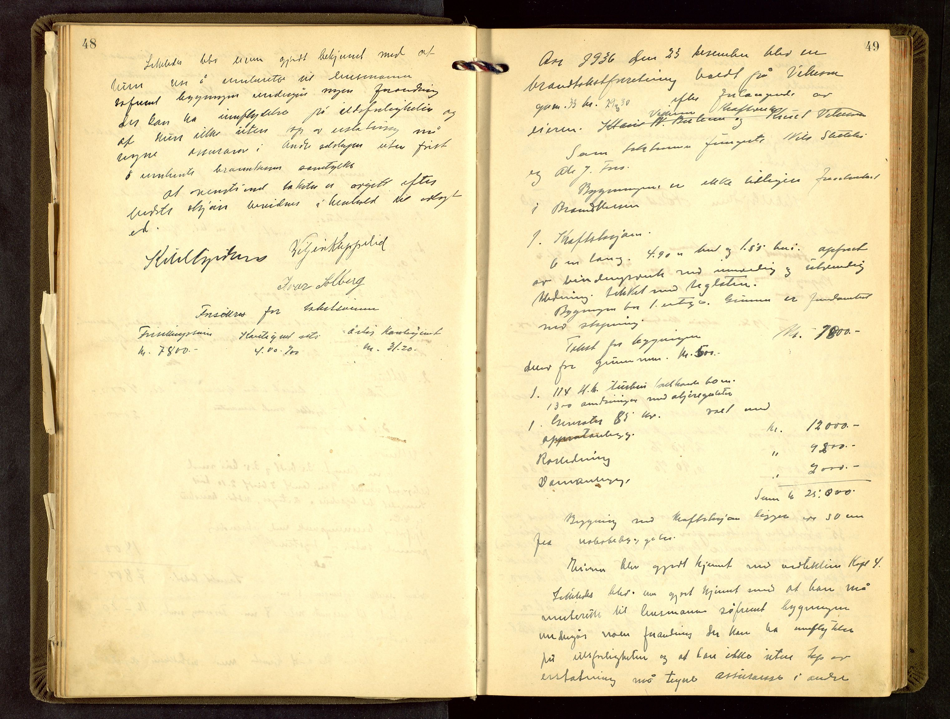 Bjerkreim lensmannskontor, AV/SAST-A-100090/Goa/L0002: Branntakstprotokoll, 1922-1952, p. 48-49