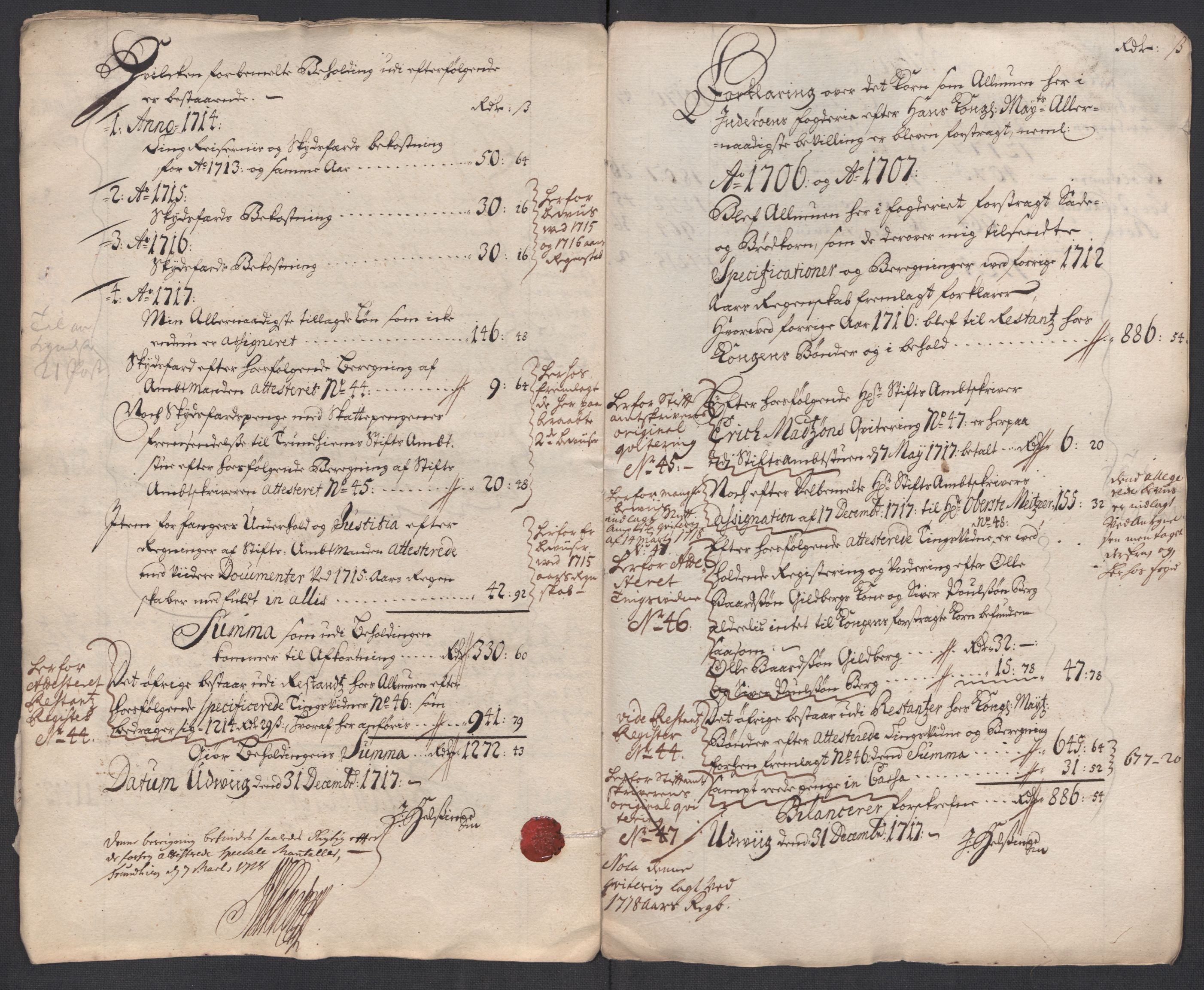 Rentekammeret inntil 1814, Reviderte regnskaper, Fogderegnskap, AV/RA-EA-4092/R63/L4325: Fogderegnskap Inderøy, 1717, p. 9