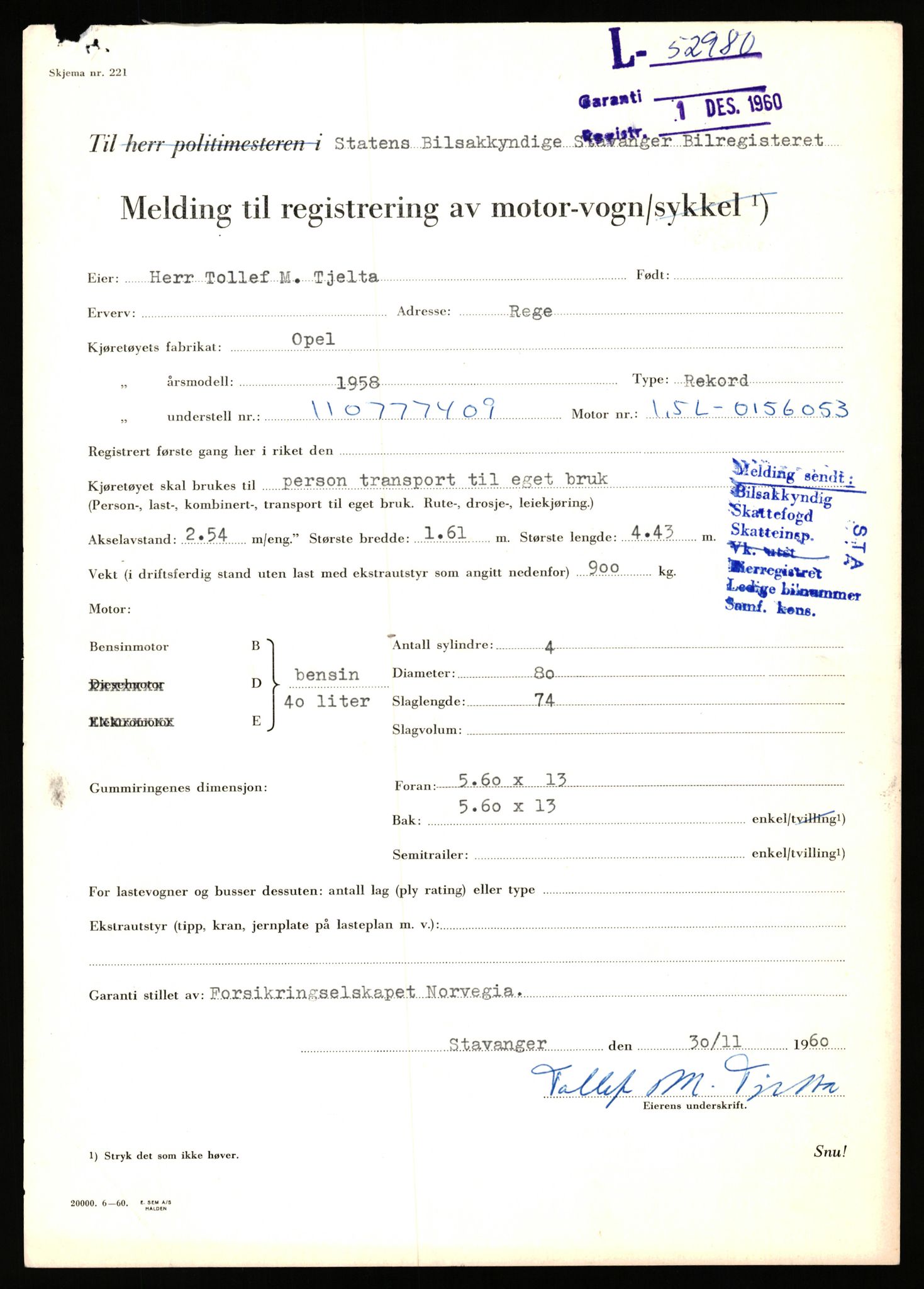Stavanger trafikkstasjon, AV/SAST-A-101942/0/F/L0053: L-52900 - L-54199, 1930-1971, p. 221