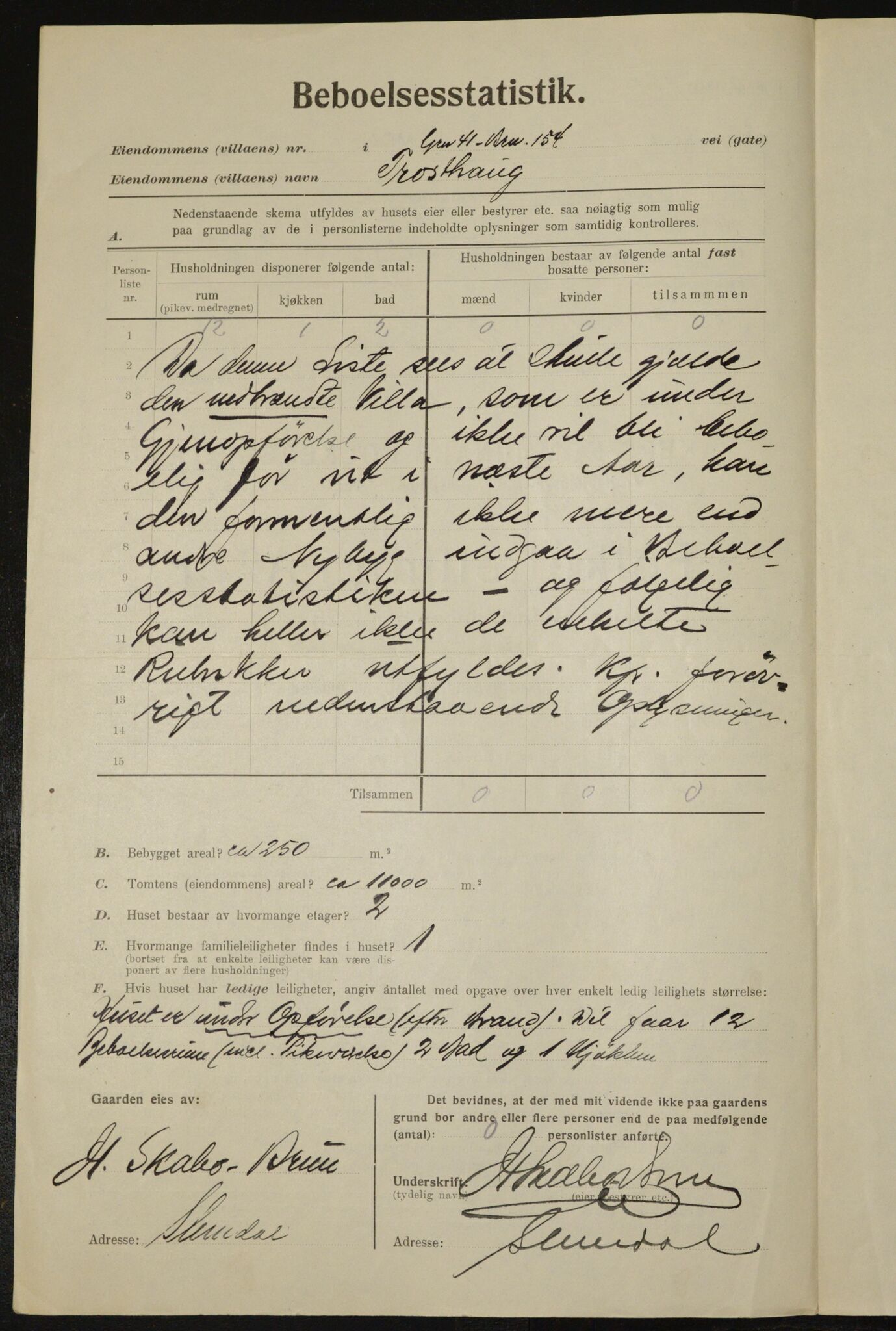 , Municipal Census 1923 for Aker, 1923, p. 10211