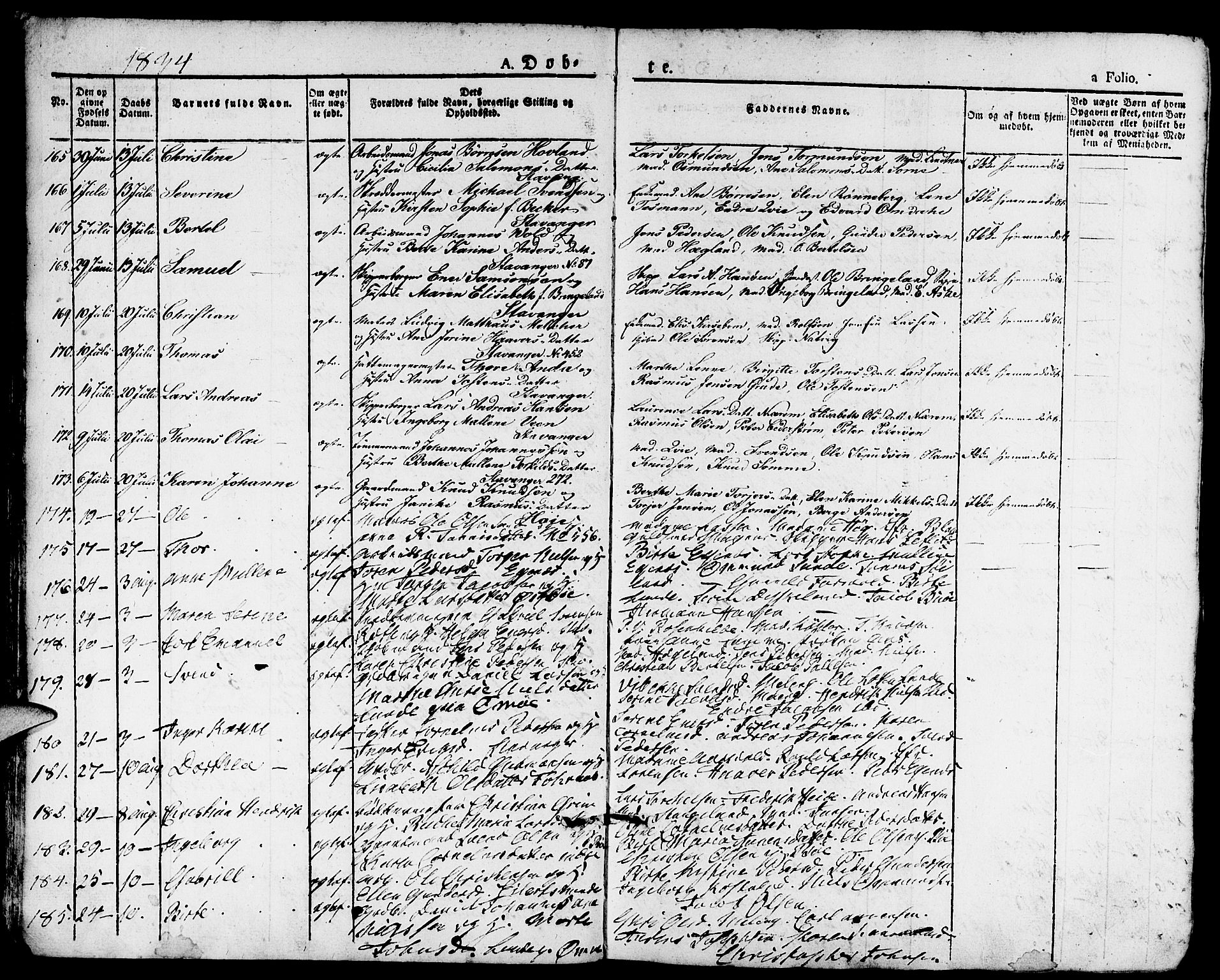 Domkirken sokneprestkontor, AV/SAST-A-101812/001/30/30BA/L0011: Parish register (official) no. A 11, 1832-1856