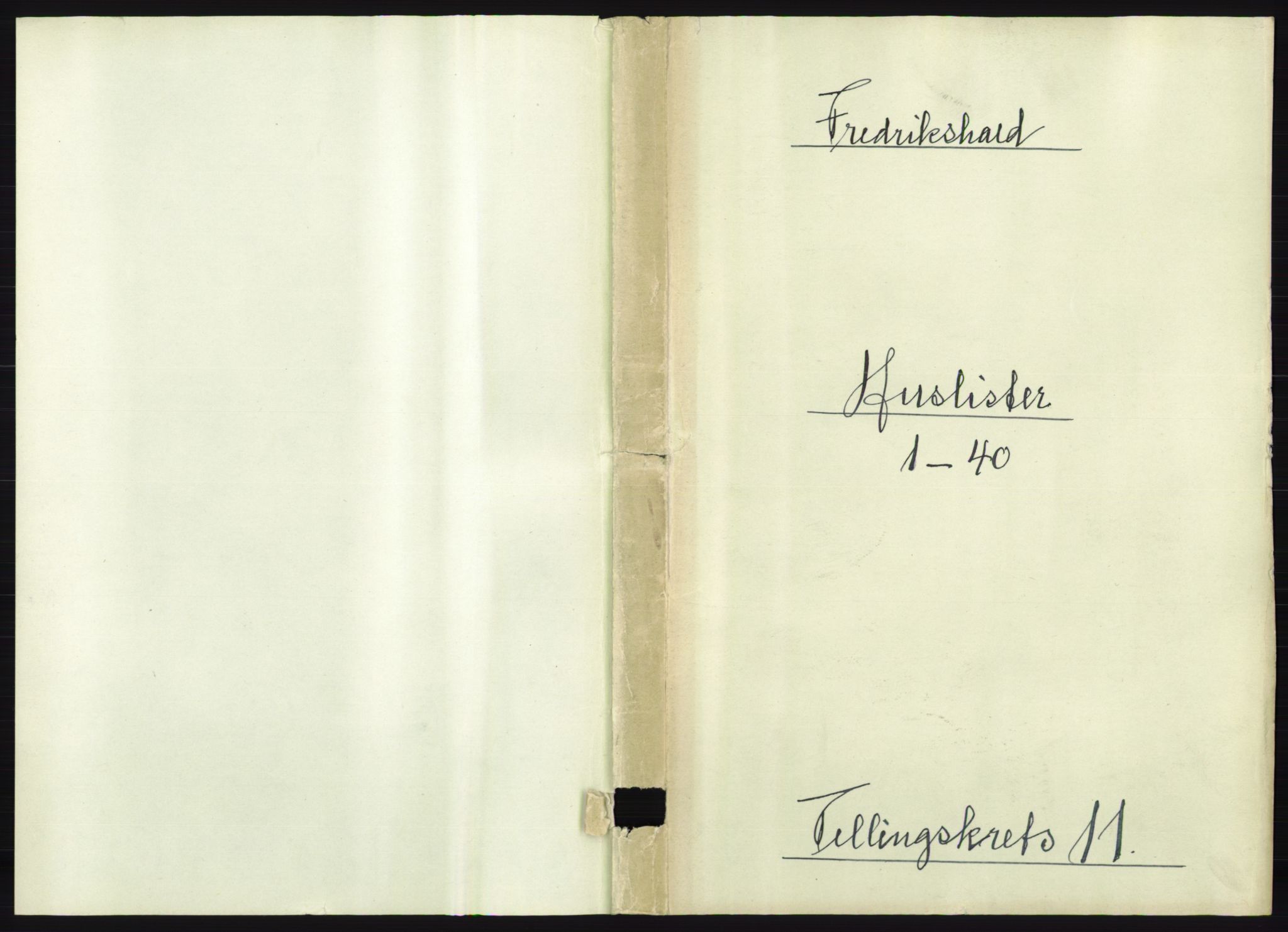 RA, 1891 census for 0101 Fredrikshald, 1891, p. 1036