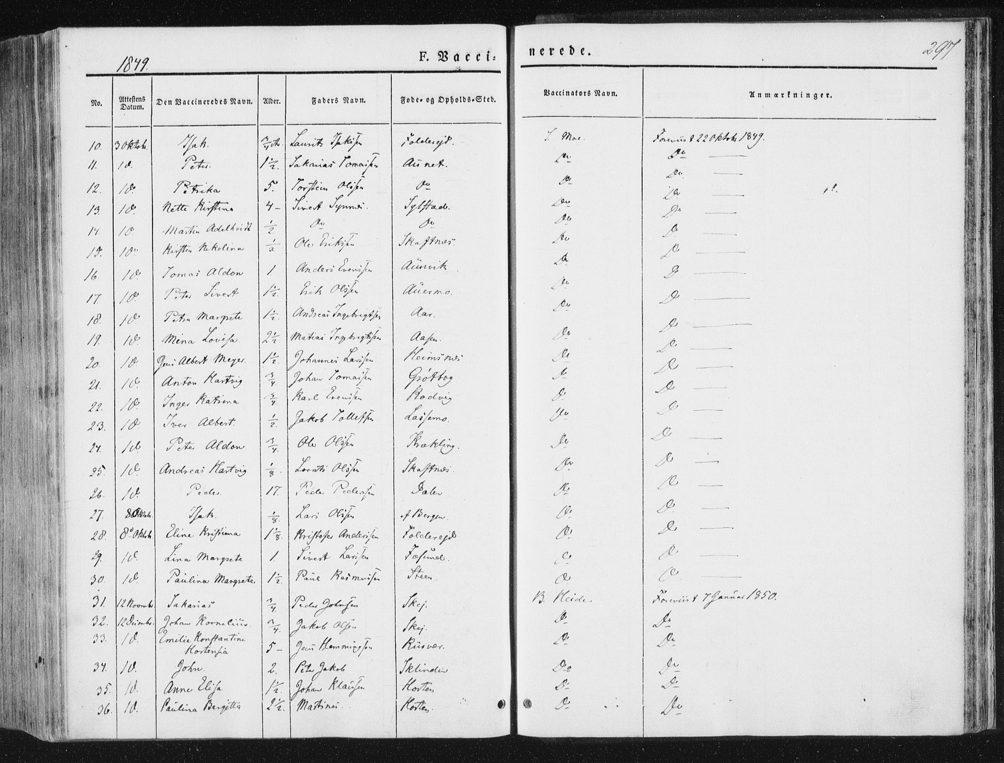 Ministerialprotokoller, klokkerbøker og fødselsregistre - Nord-Trøndelag, SAT/A-1458/780/L0640: Parish register (official) no. 780A05, 1845-1856, p. 297