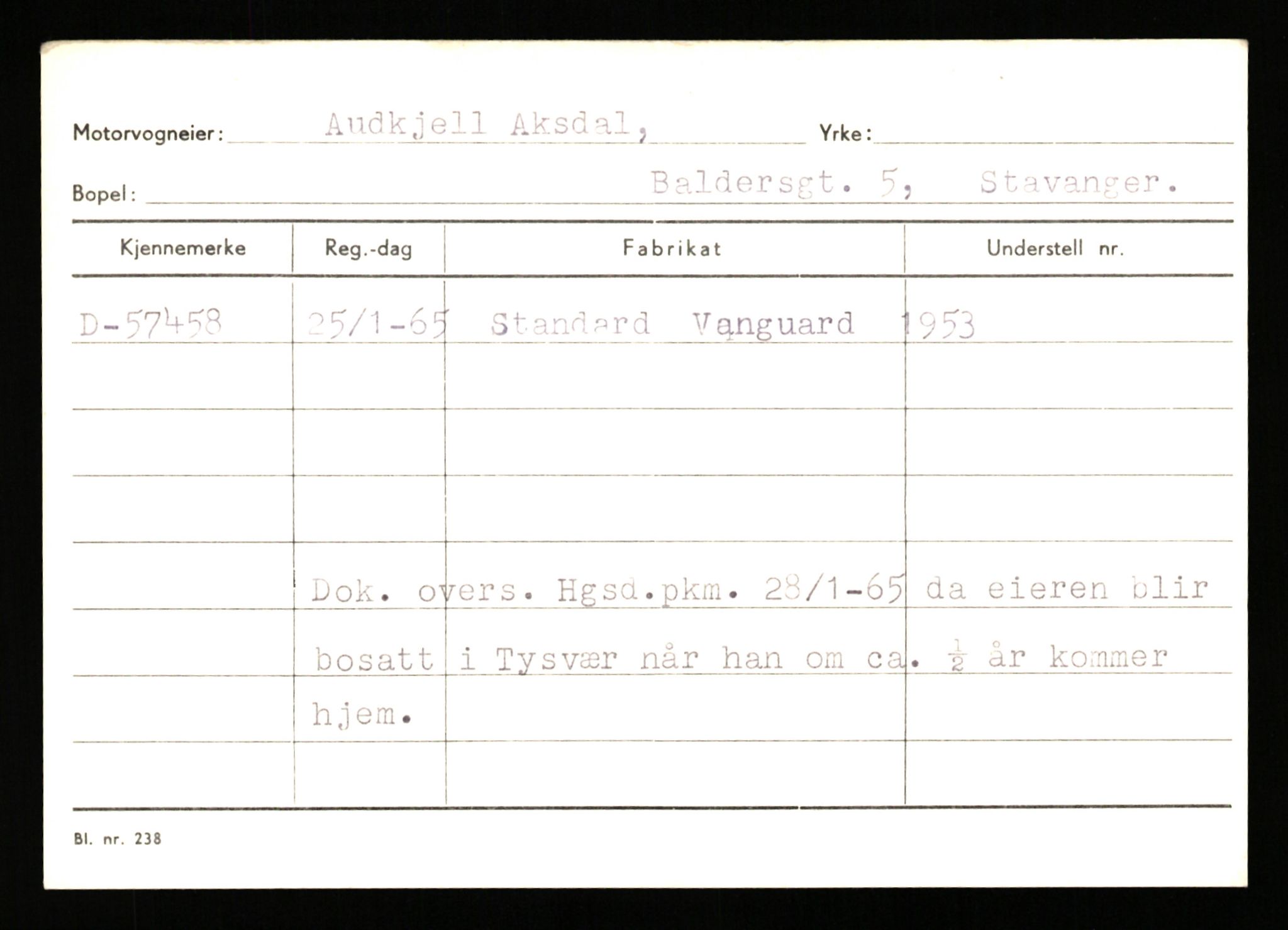 Stavanger trafikkstasjon, AV/SAST-A-101942/0/G/L0007: Registreringsnummer: 49019 - 67460, 1930-1971, p. 1929