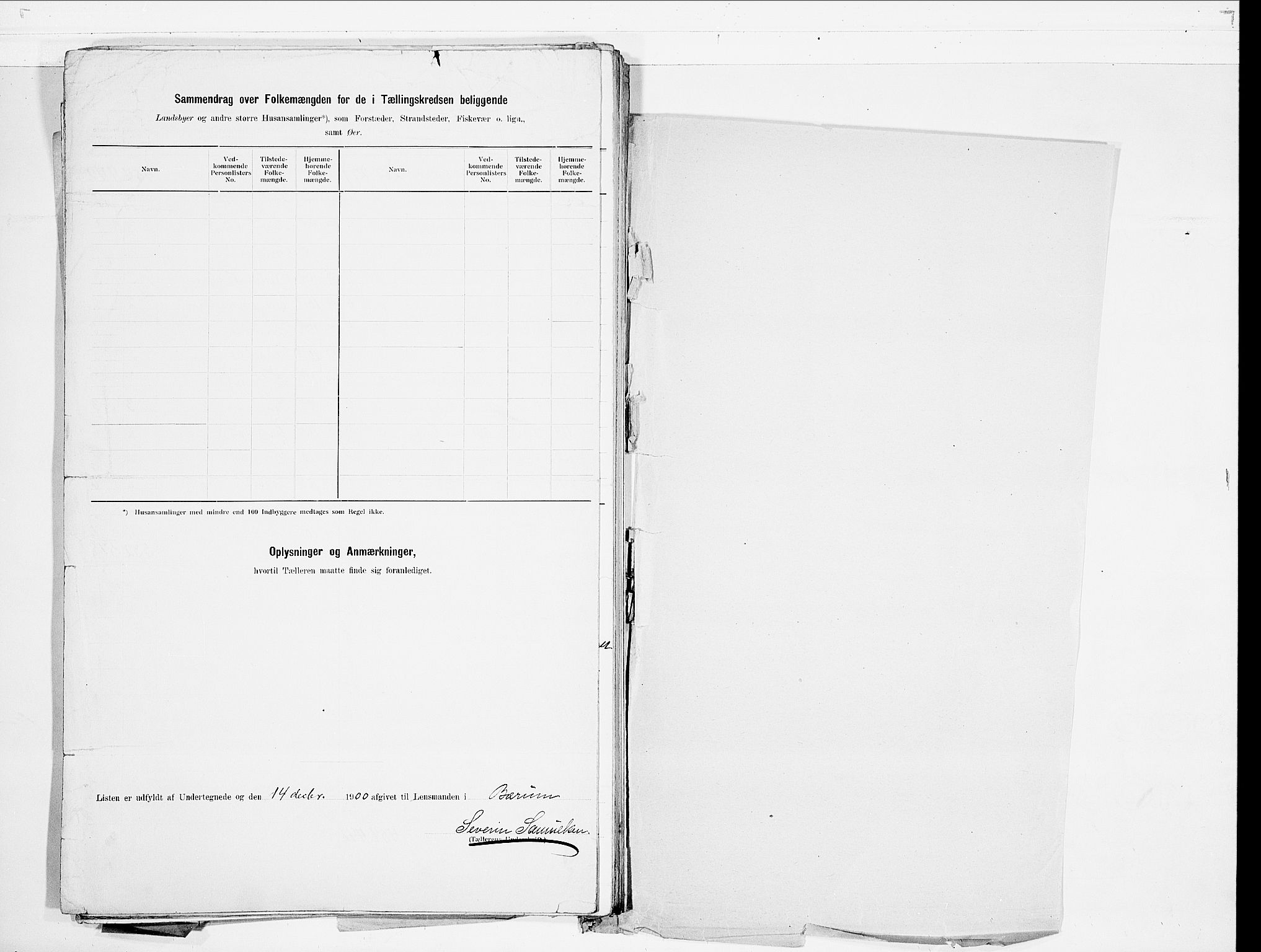 SAO, 1900 census for Bærum, 1900, p. 34