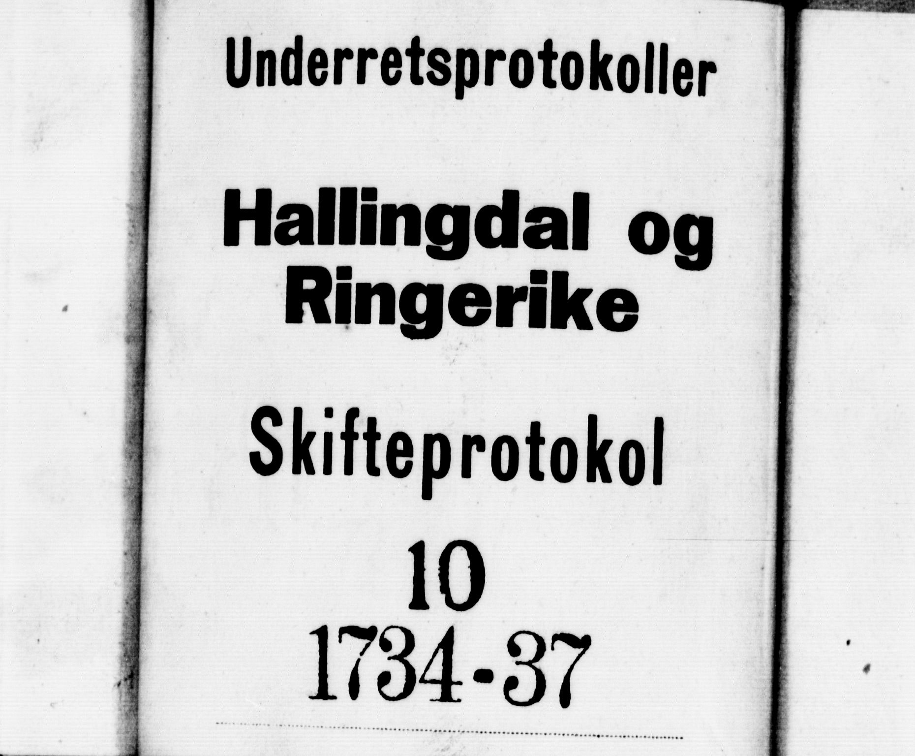 Ringerike og Hallingdal sorenskriveri, AV/SAKO-A-81/H/Ha/L0010: Skifteprotokoll, 1734-1737