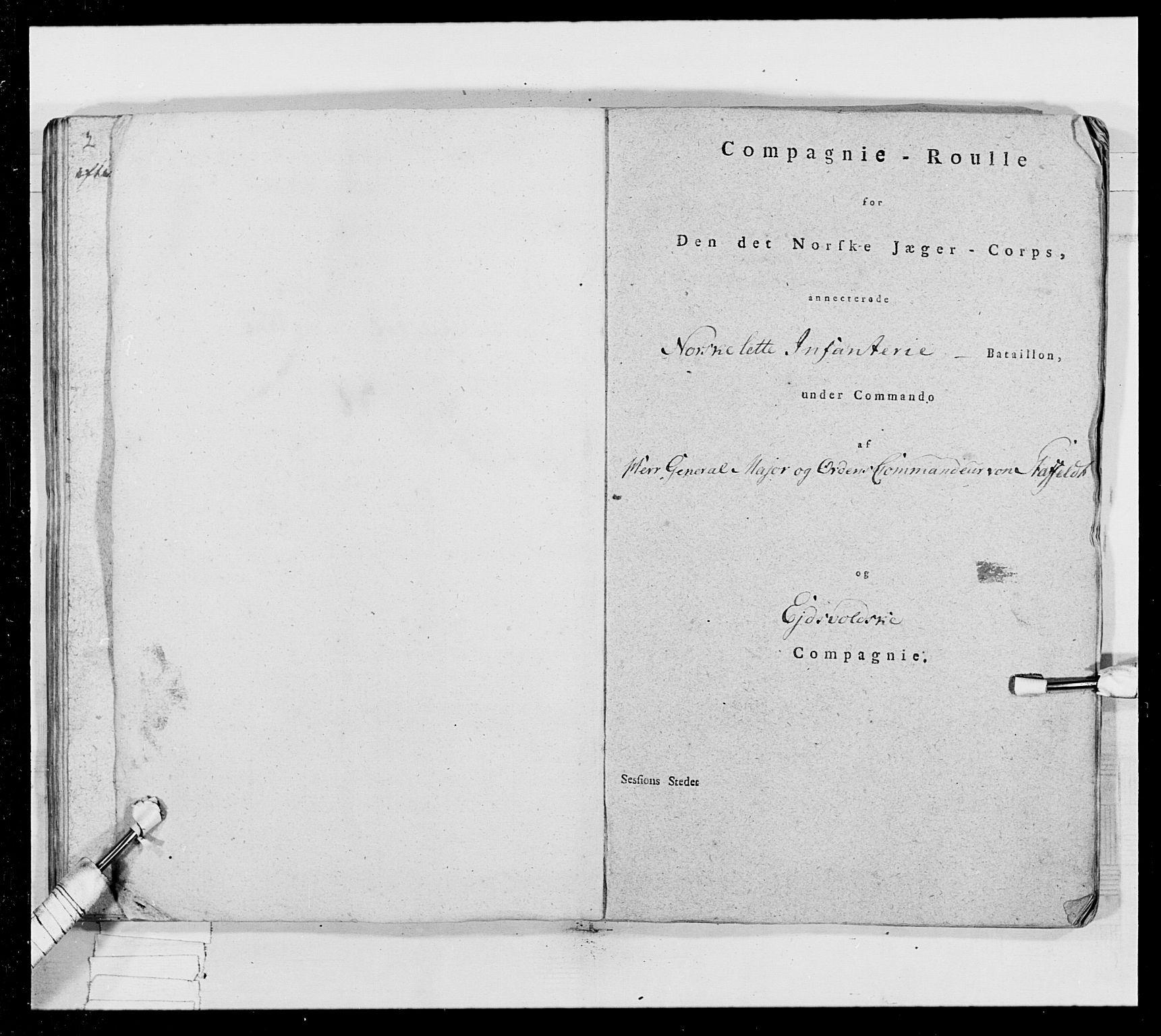 Generalitets- og kommissariatskollegiet, Det kongelige norske kommissariatskollegium, AV/RA-EA-5420/E/Eh/L0024: Norske jegerkorps, 1810-1812, p. 112