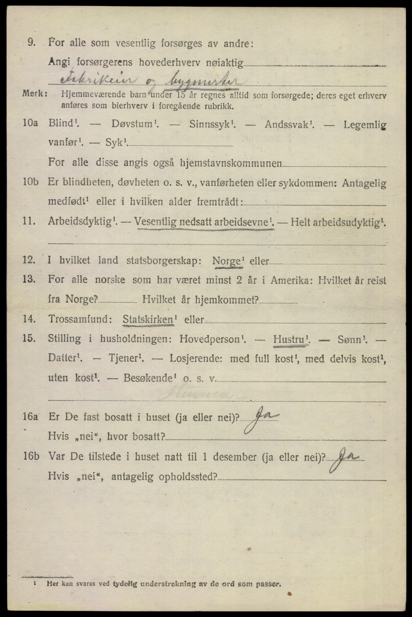 SAKO, 1920 census for Sem, 1920, p. 3610
