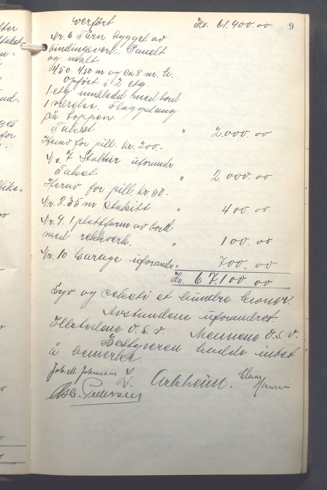 Lensmennene i Aker, OBA/A-10133/F/Fb/L0004: Branntakstprotokoll, 1931-1937, p. 9