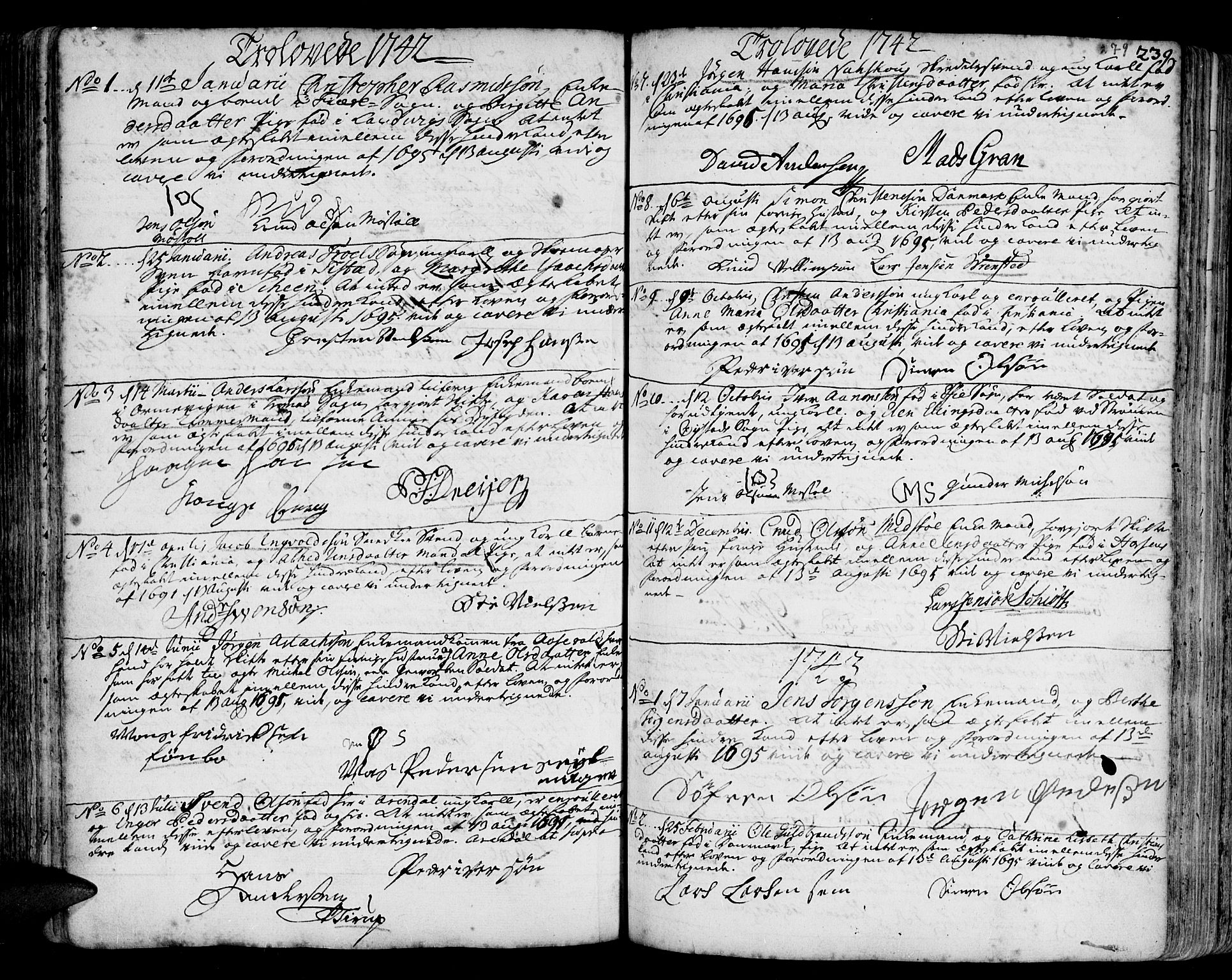 Arendal sokneprestkontor, Trefoldighet, SAK/1111-0040/F/Fa/L0001: Parish register (official) no. A 1, 1703-1815, p. 279