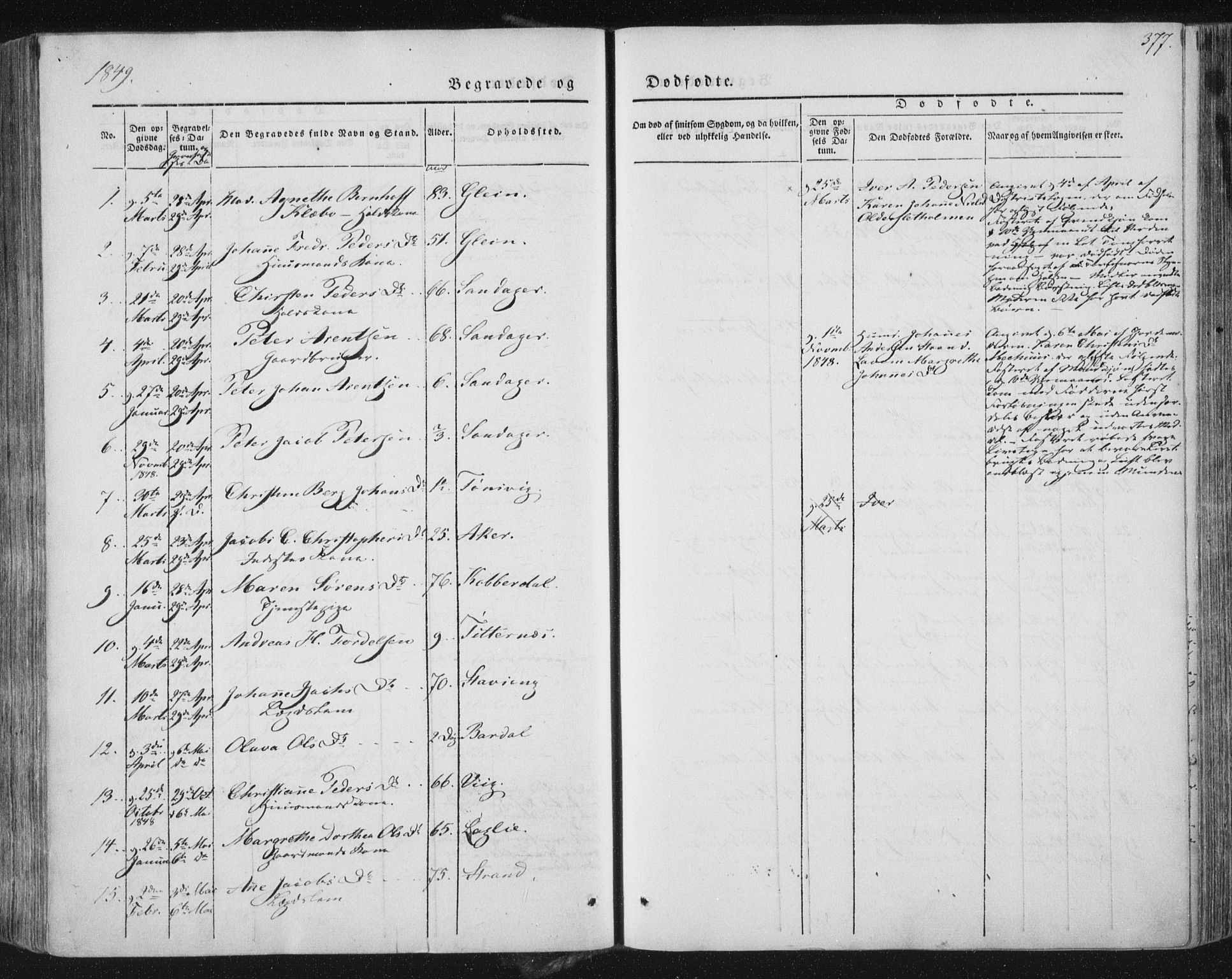 Ministerialprotokoller, klokkerbøker og fødselsregistre - Nordland, AV/SAT-A-1459/838/L0549: Parish register (official) no. 838A07, 1840-1854, p. 377