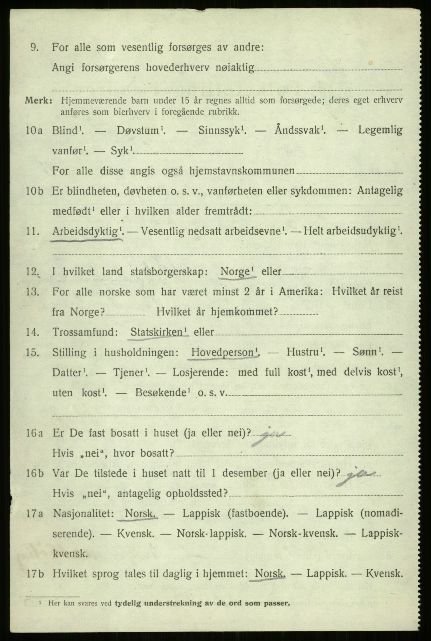 SATØ, 1920 census for Bjarkøy, 1920, p. 3820