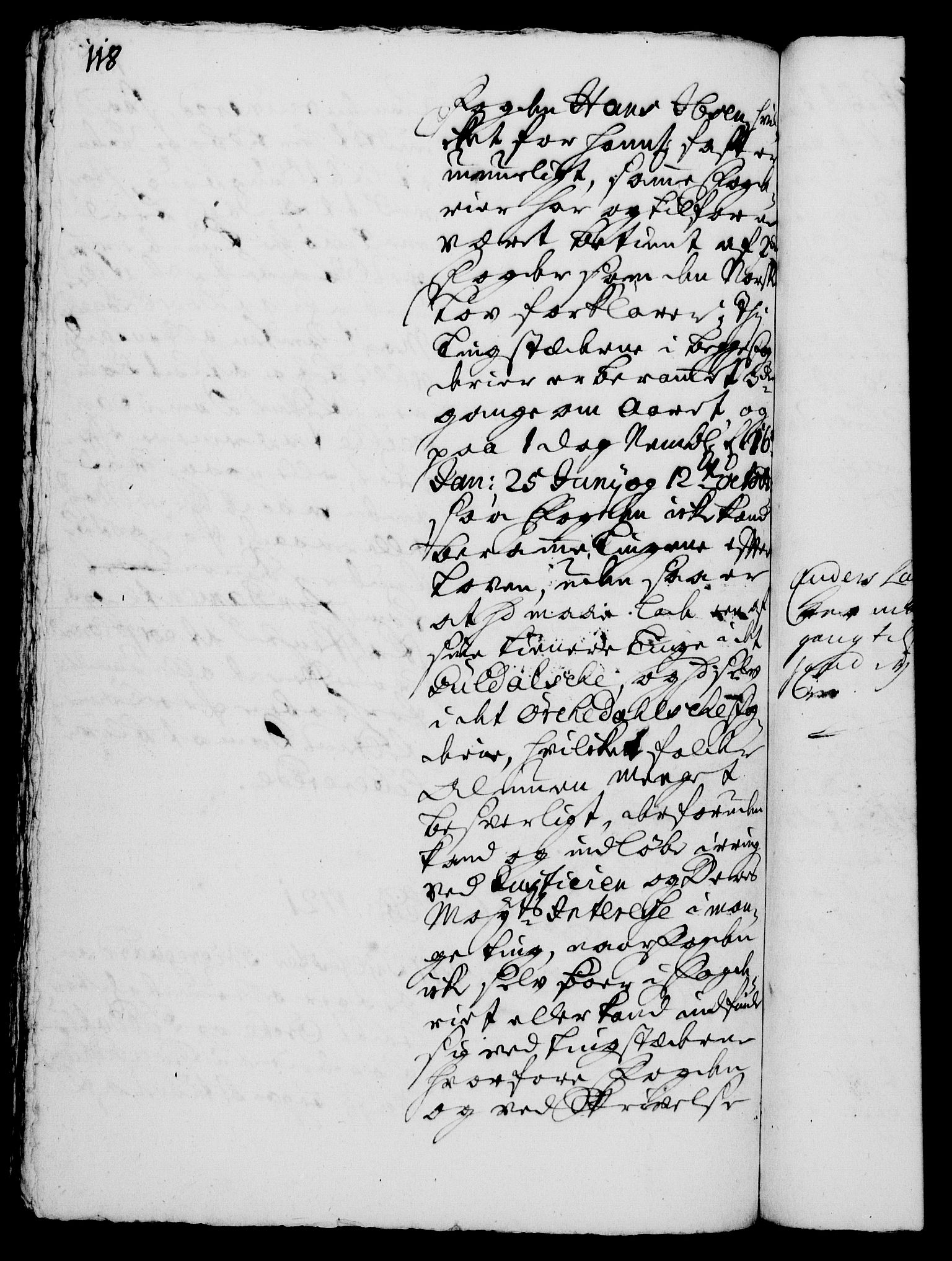 Rentekammeret, Kammerkanselliet, RA/EA-3111/G/Gh/Gha/L0003: Norsk ekstraktmemorialprotokoll, sak. 600-765 (merket RK 53.48), 1720-1721, p. 118