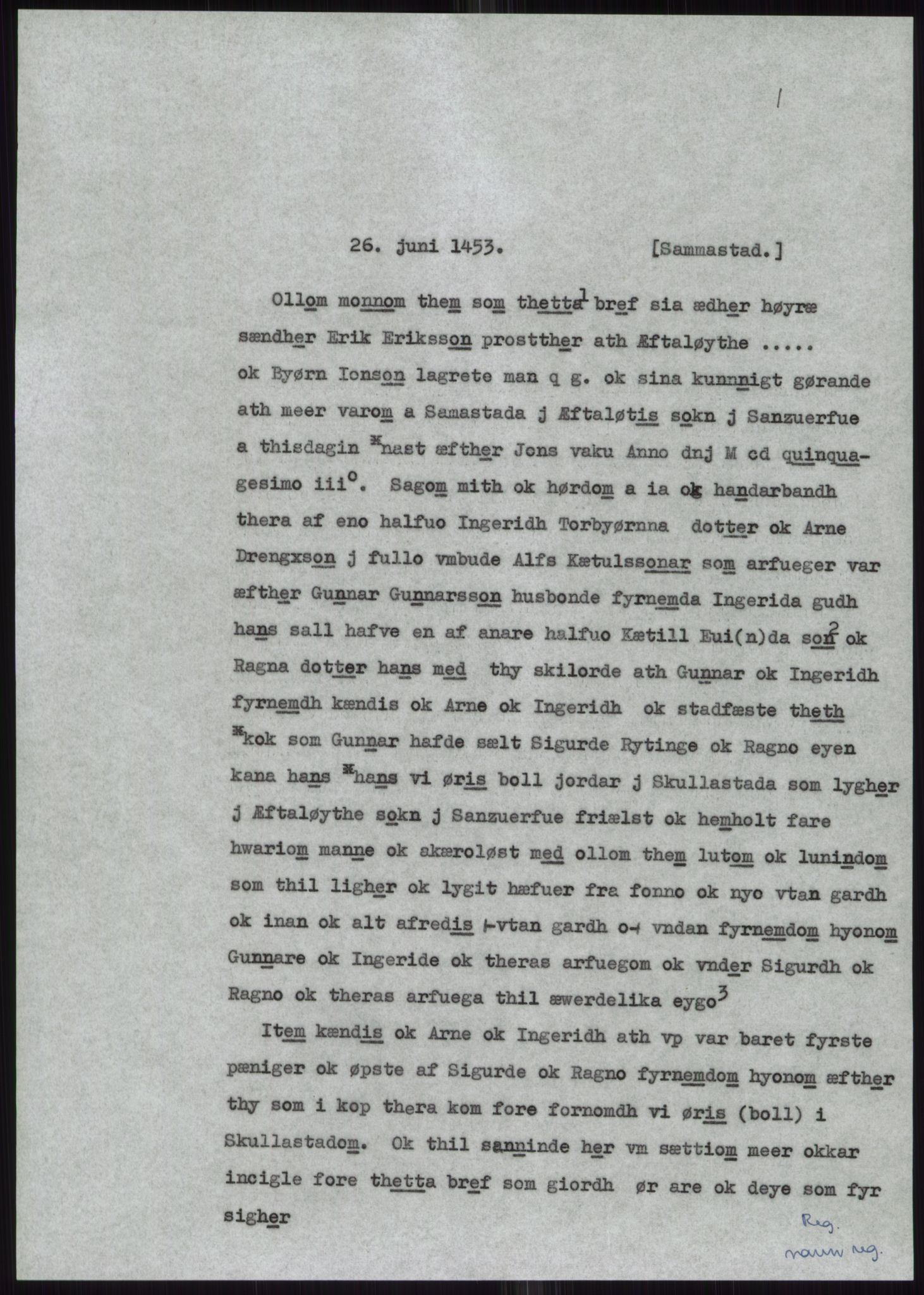 Samlinger til kildeutgivelse, Diplomavskriftsamlingen, AV/RA-EA-4053/H/Ha, p. 1604