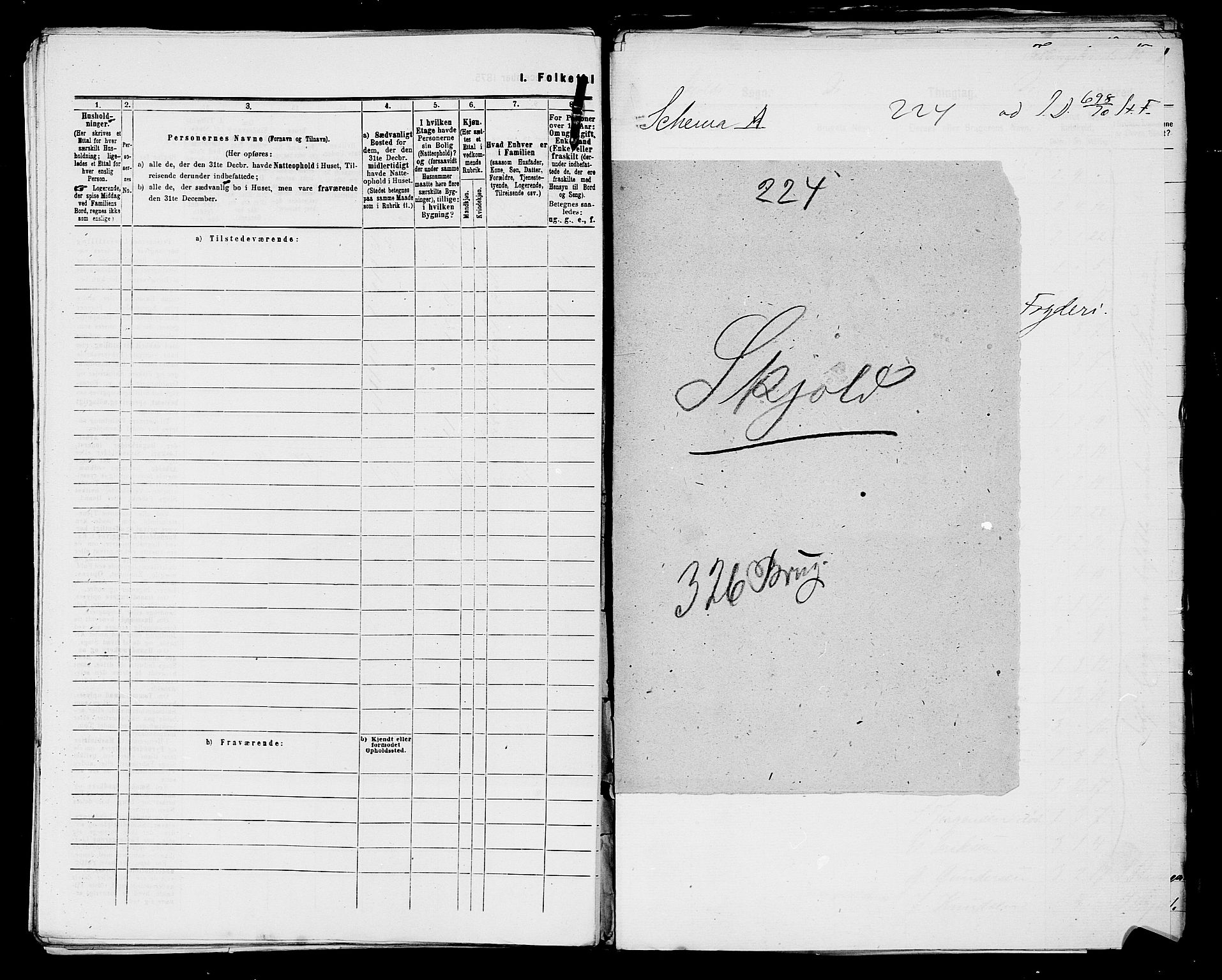 SAST, 1875 census for 1154P Skjold, 1875, p. 34