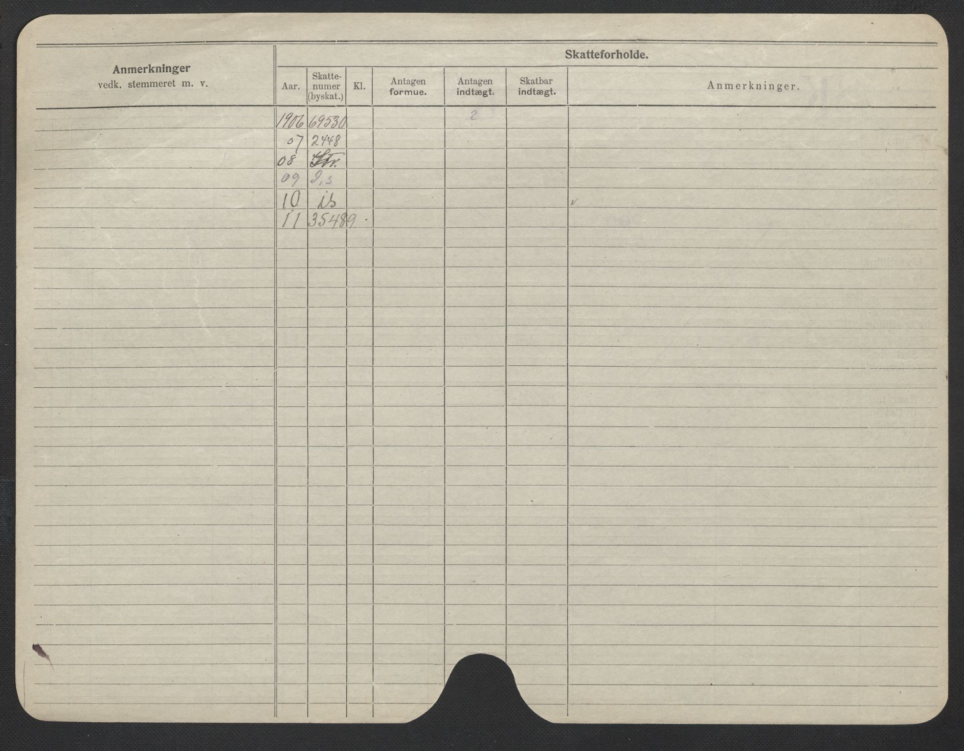 Oslo folkeregister, Registerkort, AV/SAO-A-11715/F/Fa/Fac/L0019: Kvinner, 1906-1914, p. 735b