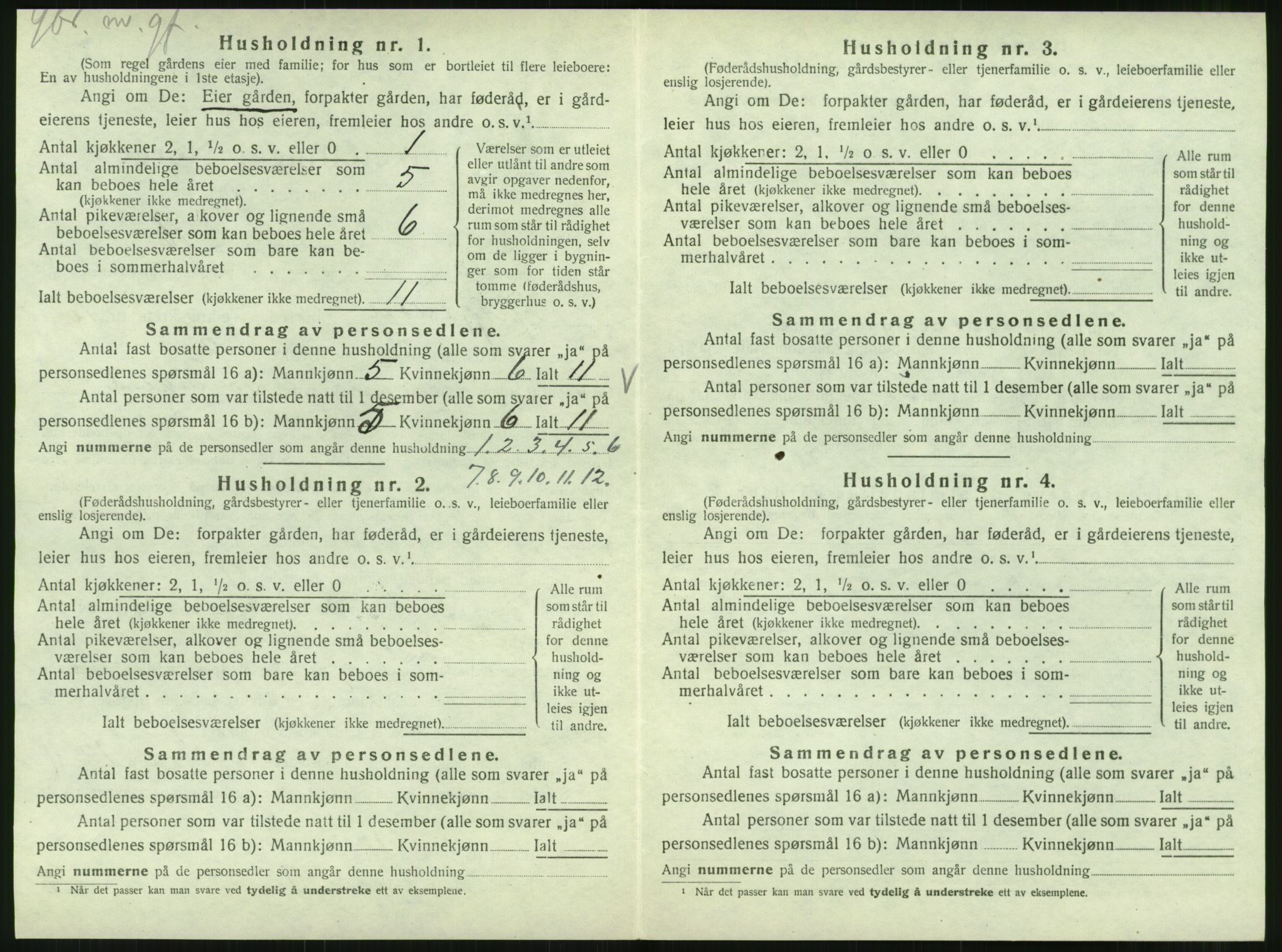 SAT, 1920 census for Hattfjelldal, 1920, p. 333