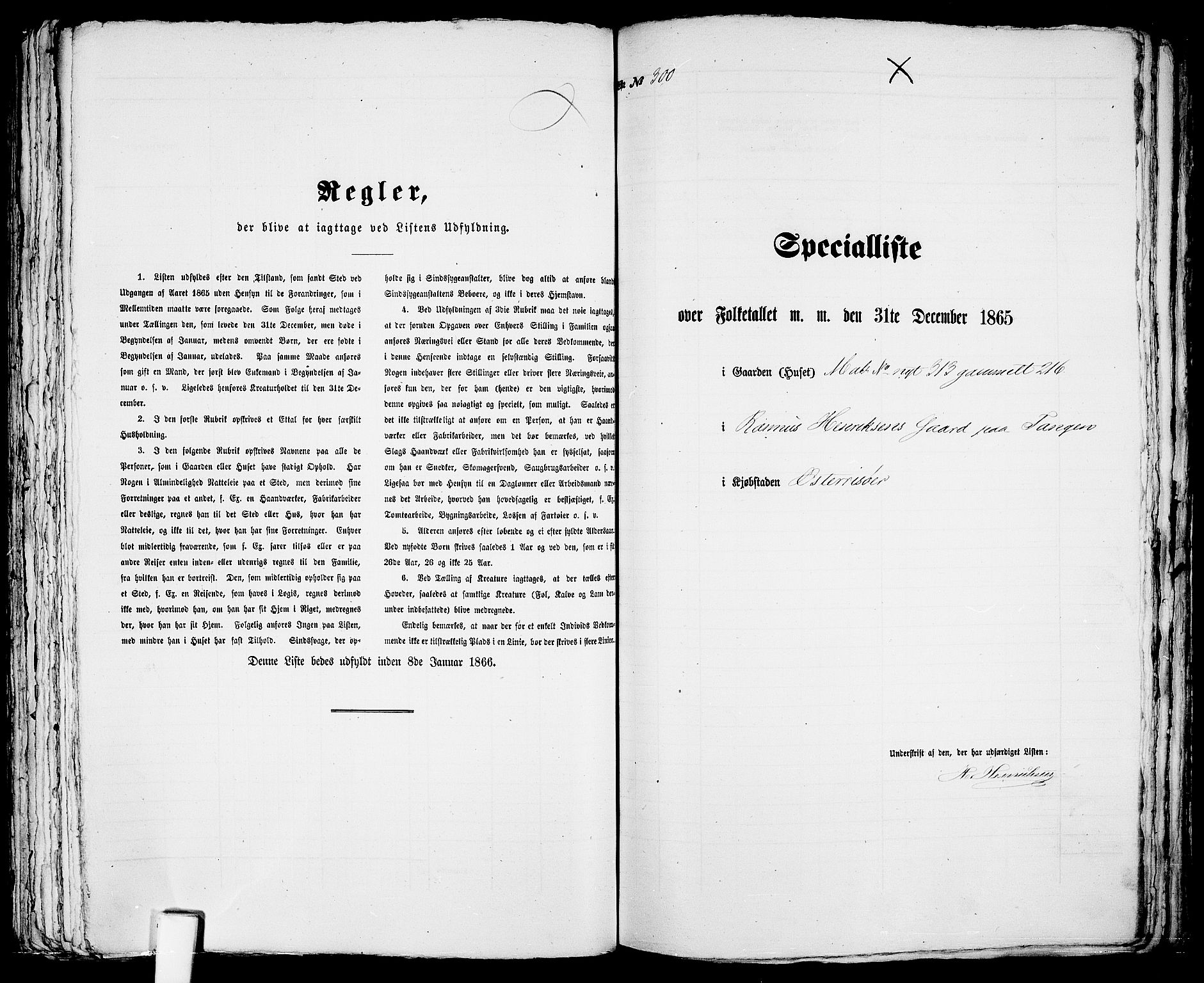 RA, 1865 census for Risør/Risør, 1865, p. 611