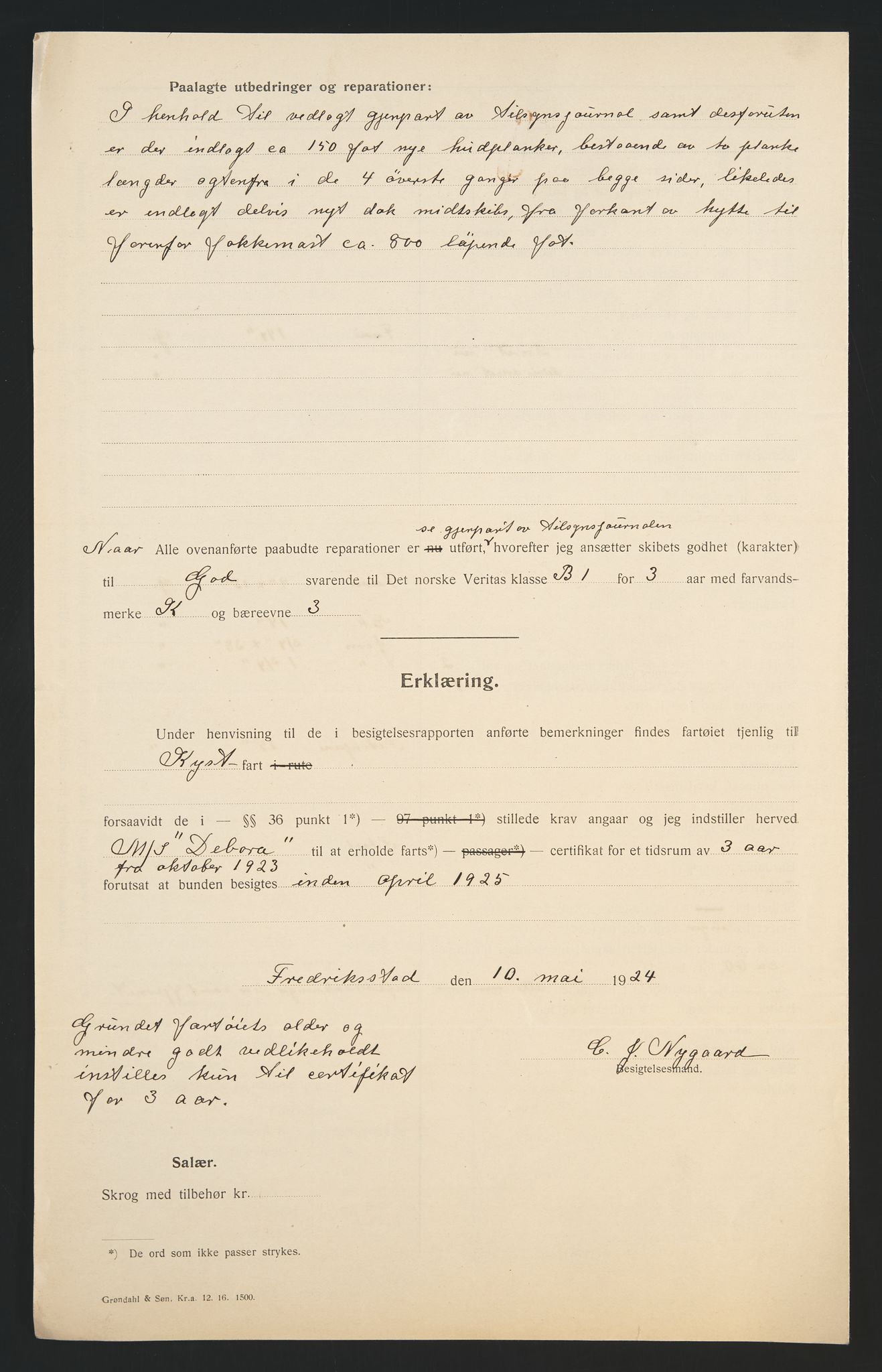 Sjøfartsdirektoratet med forløpere, skipsmapper slettede skip, AV/RA-S-4998/F/Fa/L0235: --, 1847-1930, p. 70