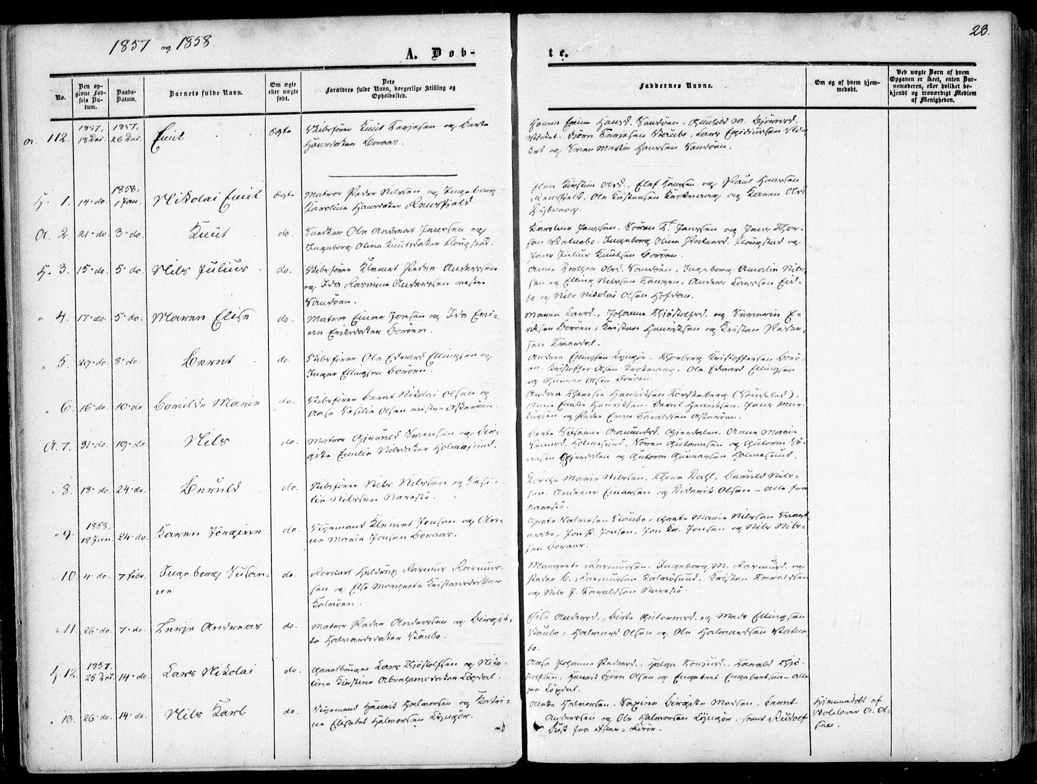 Dypvåg sokneprestkontor, SAK/1111-0007/F/Fa/Faa/L0006: Parish register (official) no. A 6, 1855-1872, p. 23