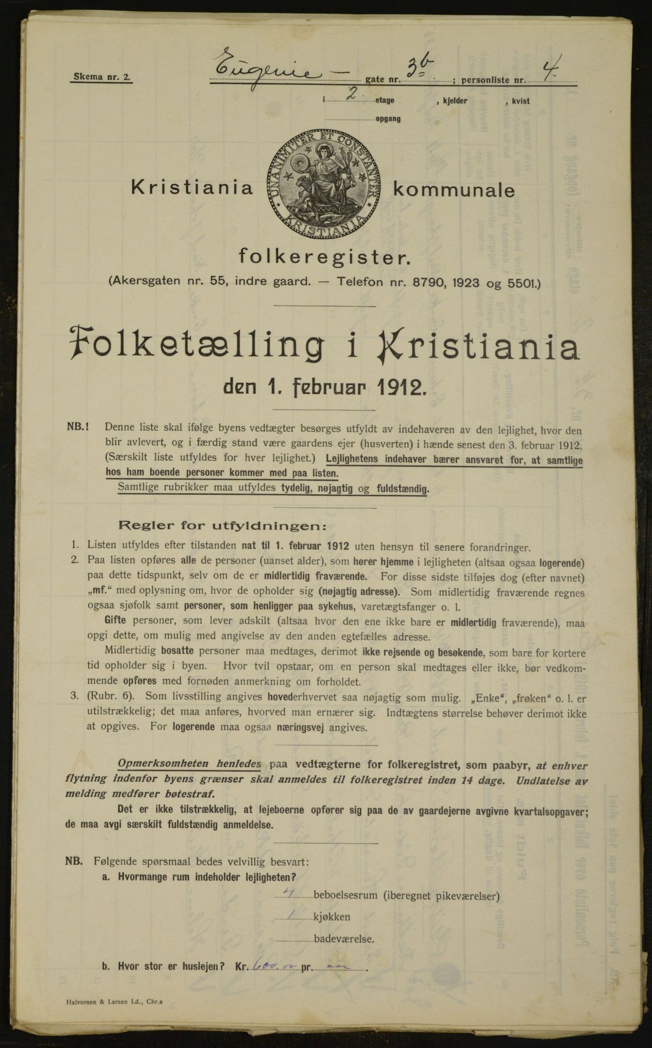 OBA, Municipal Census 1912 for Kristiania, 1912, p. 22617