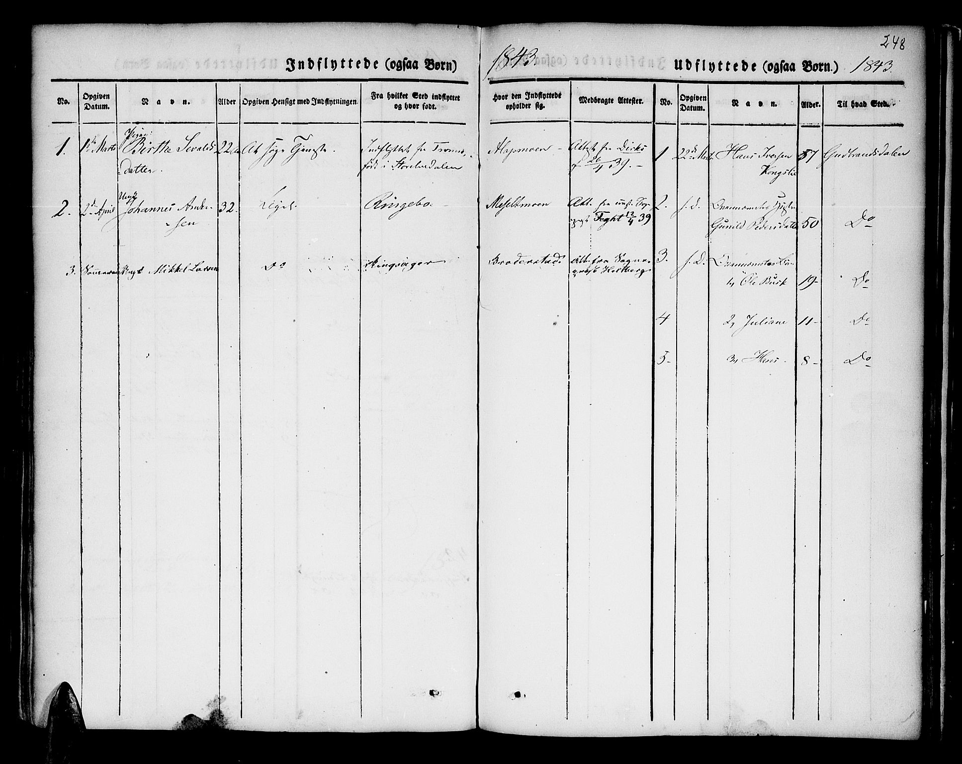 Lenvik sokneprestembete, SATØ/S-1310/H/Ha/Haa/L0004kirke: Parish register (official) no. 4, 1832-1844, p. 248