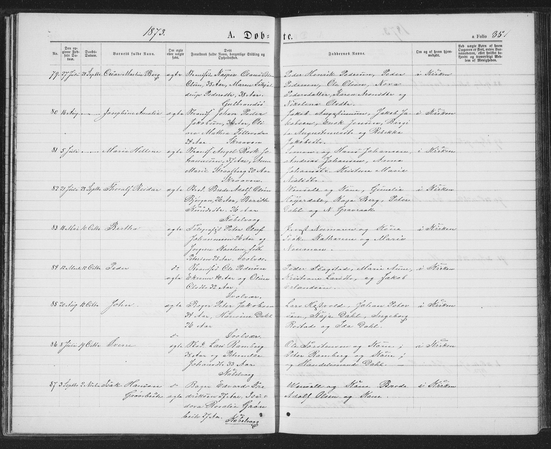 Ministerialprotokoller, klokkerbøker og fødselsregistre - Nordland, SAT/A-1459/874/L1074: Parish register (copy) no. 874C03, 1870-1876, p. 35