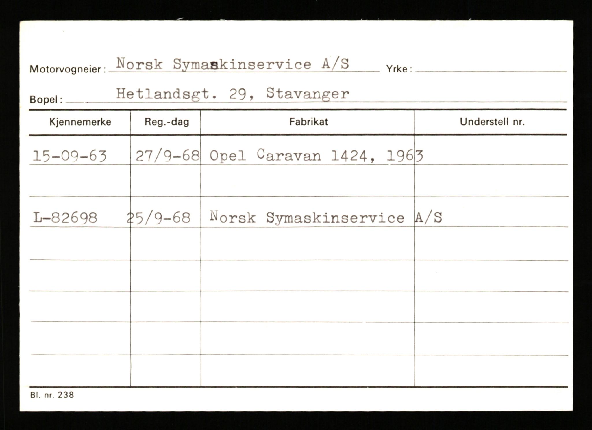 Stavanger trafikkstasjon, AV/SAST-A-101942/0/G/L0010: Registreringsnummer: 130000 - 239953, 1930-1971, p. 697