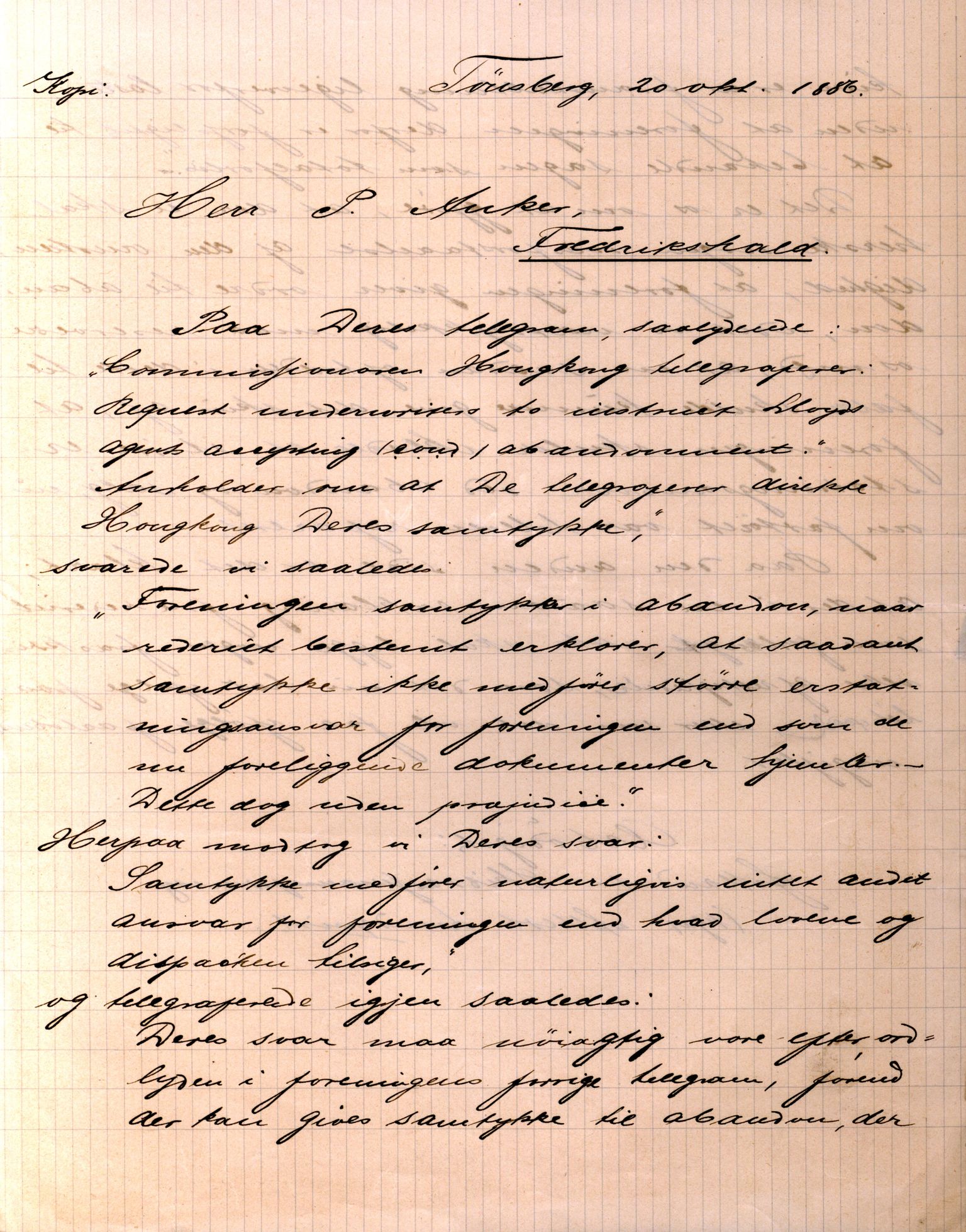 Pa 63 - Østlandske skibsassuranceforening, VEMU/A-1079/G/Ga/L0019/0010: Havaridokumenter / Victoria, Vigor, Cathrine, Brillant, Alvega, Rotvid, 1886, p. 88