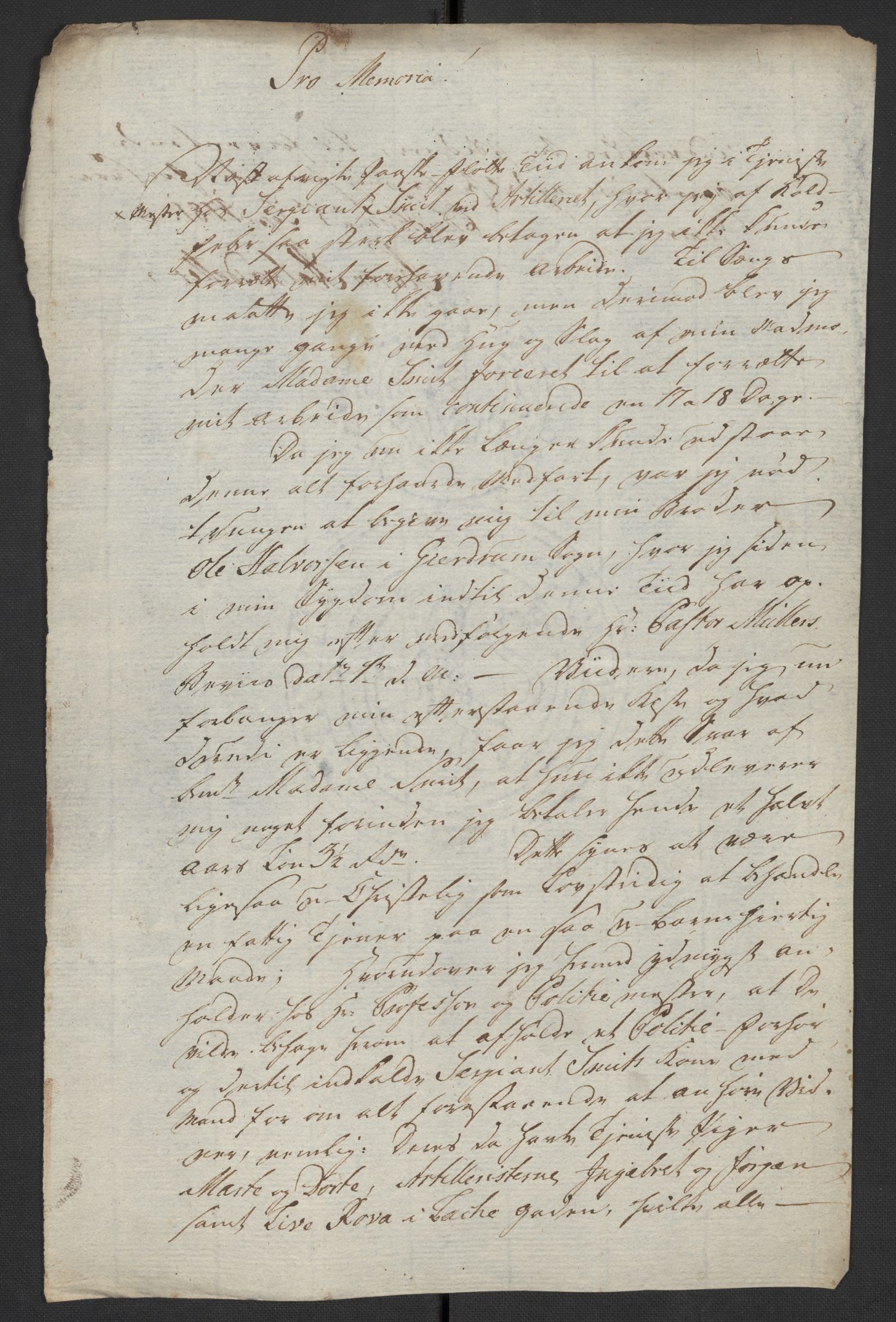 Oslo politidistrikt, AV/SAO-A-10085/D/Da/L0003: Innkomne brev, pro memoria m.v., 1781, p. 146