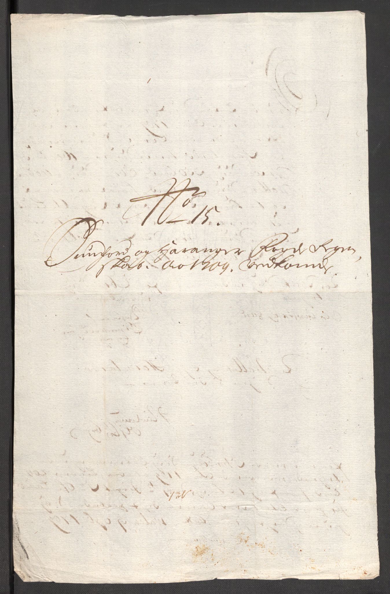 Rentekammeret inntil 1814, Reviderte regnskaper, Fogderegnskap, AV/RA-EA-4092/R48/L2986: Fogderegnskap Sunnhordland og Hardanger, 1709-1710, p. 146