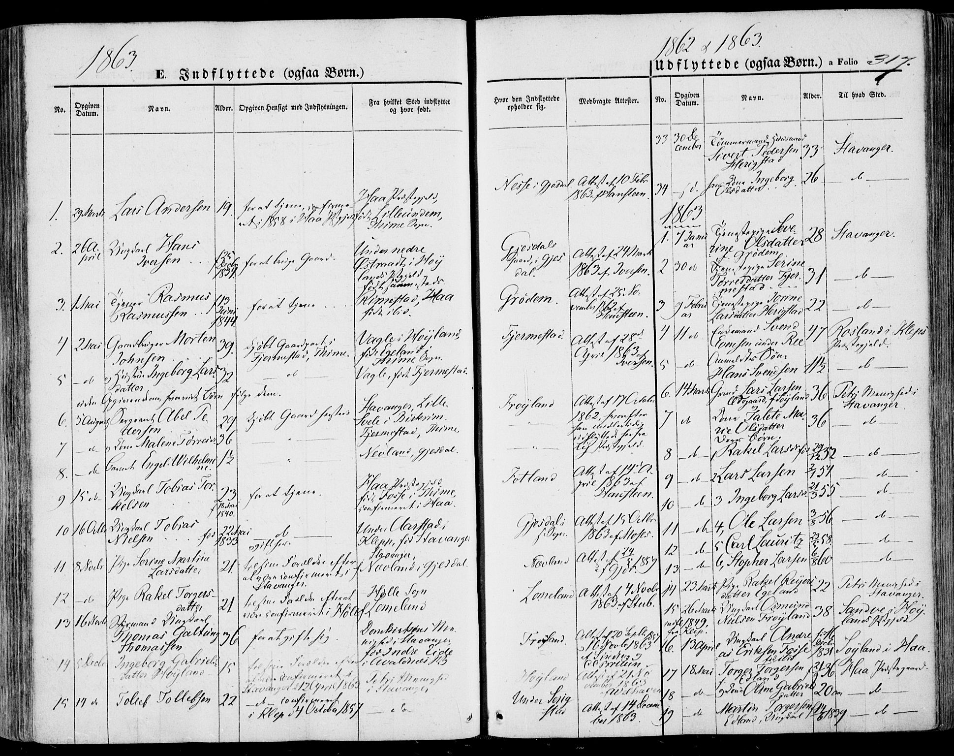 Lye sokneprestkontor, SAST/A-101794/001/30BA/L0007: Parish register (official) no. A 6, 1856-1871, p. 317