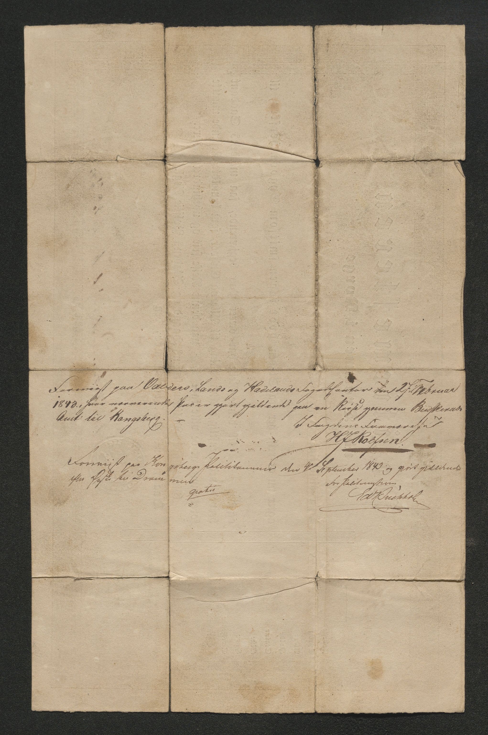 Drammen politikammer, SAKO/A-623/I/Ia/Iab/L0007: Innleverte pass, 1843-1844, p. 240