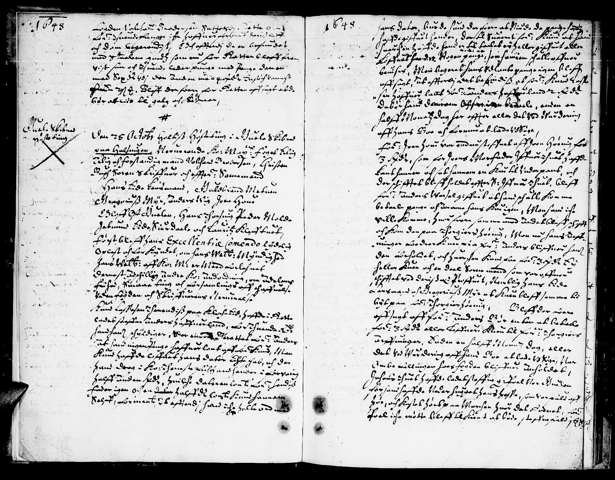 Nordhordland sorenskrivar, SAB/A-2901/1/F/Fa/L0002: Tingbok (justisprotokoll), 1648-1651, p. 2b-3a