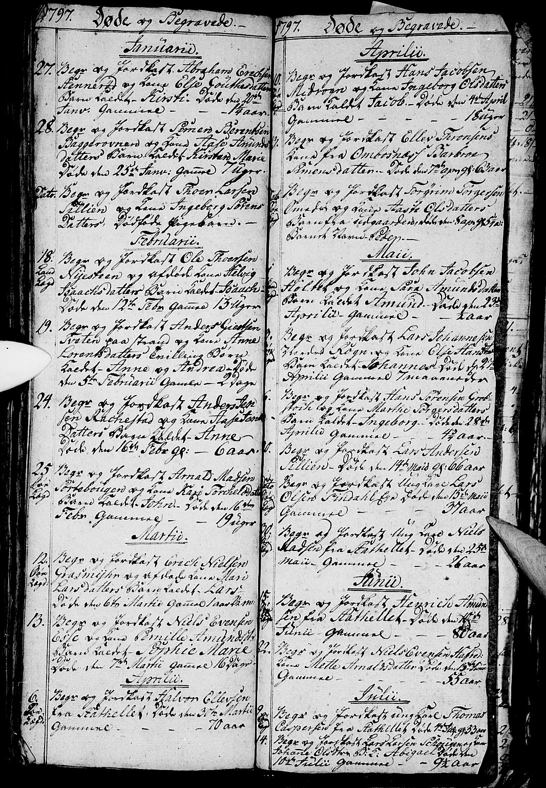 Bamble kirkebøker, AV/SAKO-A-253/G/Ga/L0002: Parish register (copy) no. I 2, 1794-1800