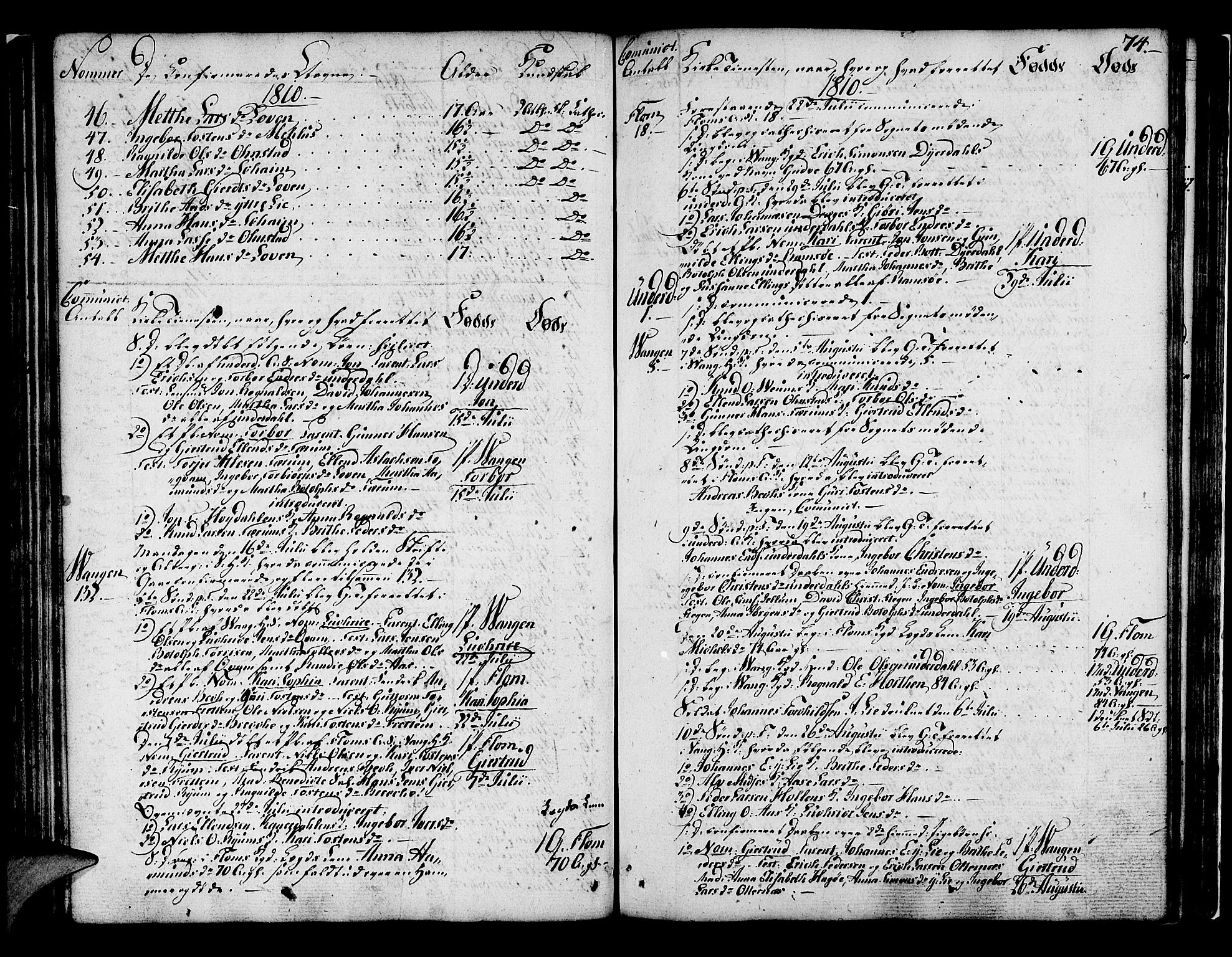 Aurland sokneprestembete, AV/SAB-A-99937/H/Ha/Haa/L0005: Parish register (official) no. A 5, 1801-1821, p. 74