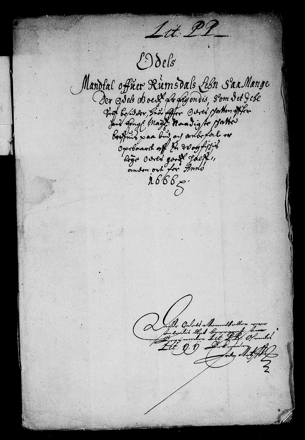 Rentekammeret inntil 1814, Reviderte regnskaper, Stiftamtstueregnskaper, Trondheim stiftamt og Nordland amt, AV/RA-EA-6044/R/Rd/L0018: Trondheim stiftamt, 1666
