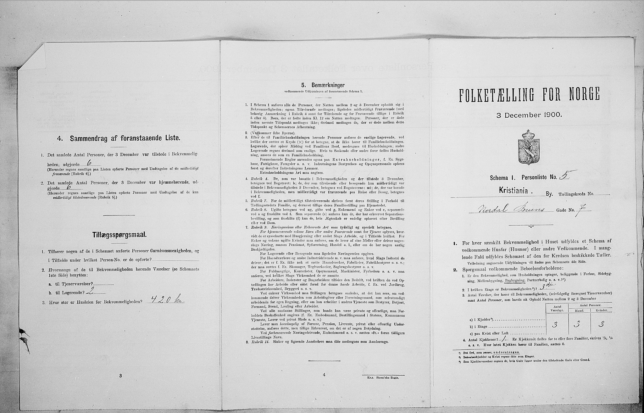 SAO, 1900 census for Kristiania, 1900, p. 64661