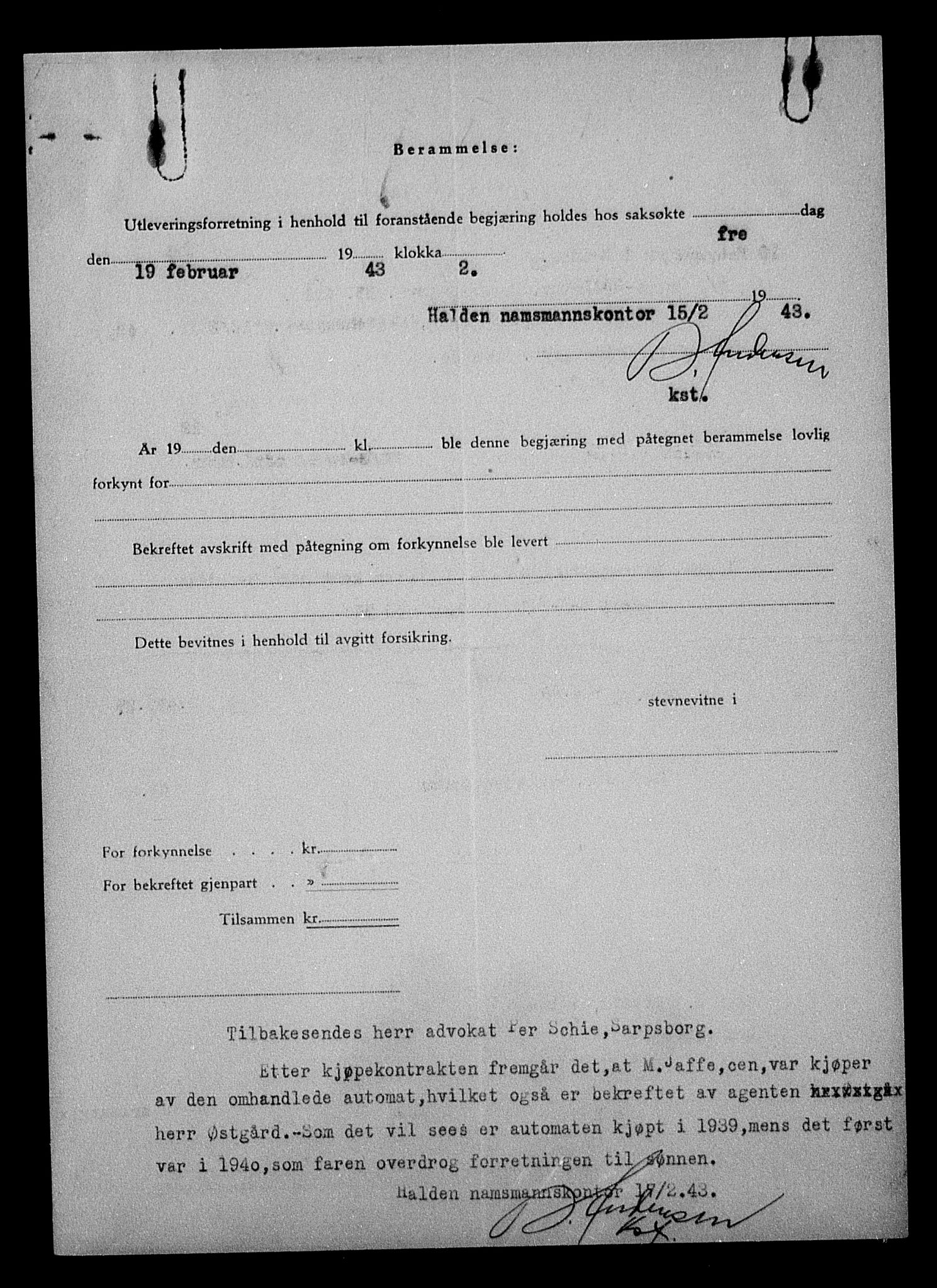 Justisdepartementet, Tilbakeføringskontoret for inndratte formuer, AV/RA-S-1564/H/Hc/Hcd/L1000: --, 1945-1947, p. 588