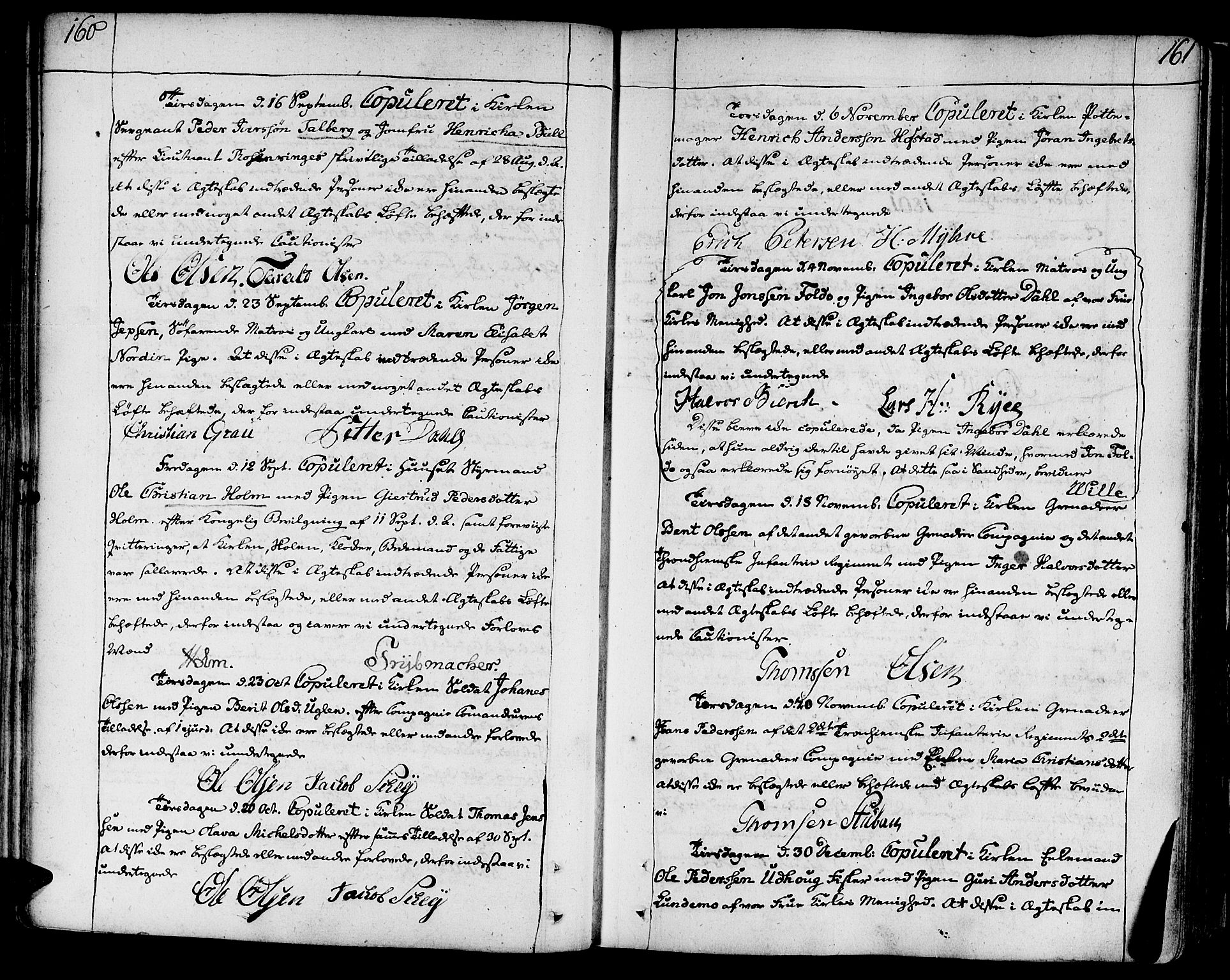 Ministerialprotokoller, klokkerbøker og fødselsregistre - Sør-Trøndelag, SAT/A-1456/602/L0105: Parish register (official) no. 602A03, 1774-1814, p. 160-161
