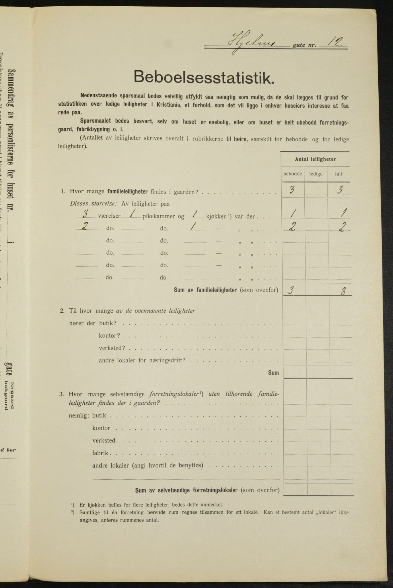 OBA, Municipal Census 1913 for Kristiania, 1913, p. 40057