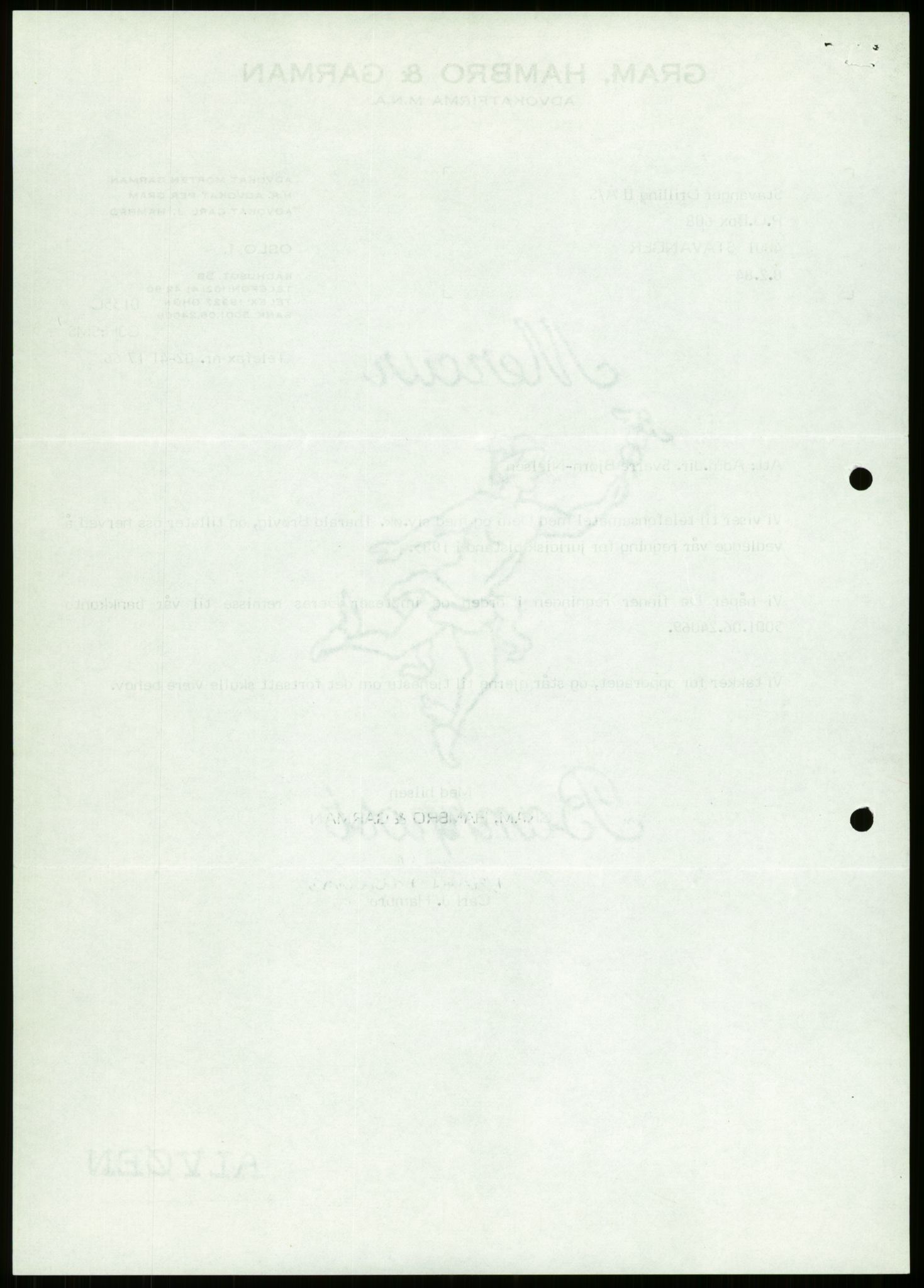 Pa 1503 - Stavanger Drilling AS, AV/SAST-A-101906/D/L0006: Korrespondanse og saksdokumenter, 1974-1984, p. 93