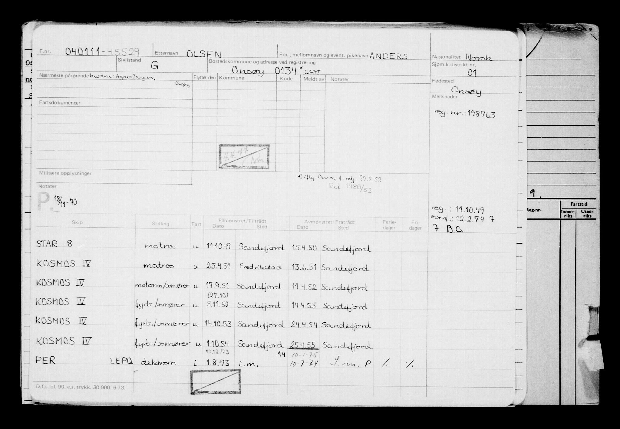 Direktoratet for sjømenn, AV/RA-S-3545/G/Gb/L0093: Hovedkort, 1910-1911, p. 451