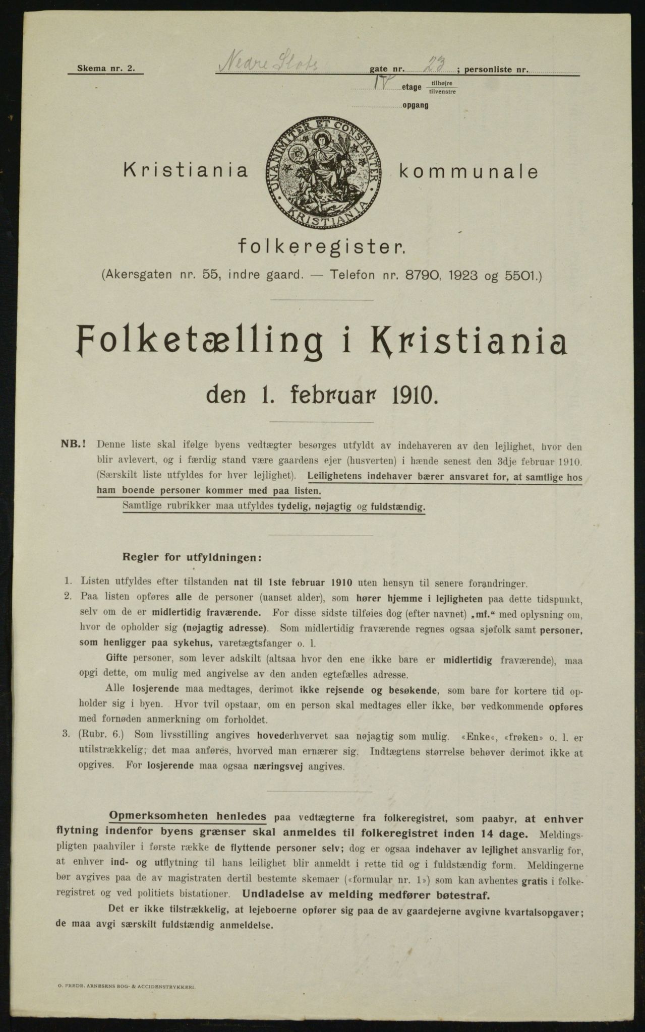 OBA, Municipal Census 1910 for Kristiania, 1910, p. 67204